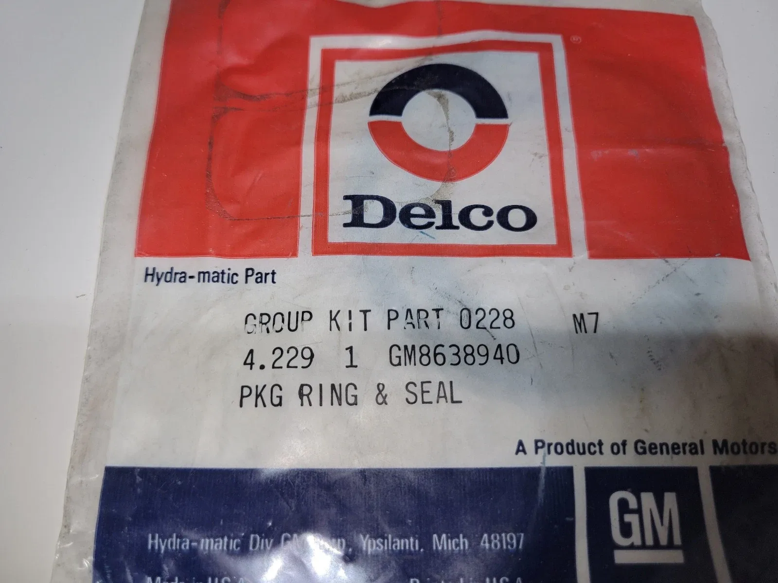ACDelco 8638940 THM200 Intermediate Band Servo Piston Seal Kit image 2