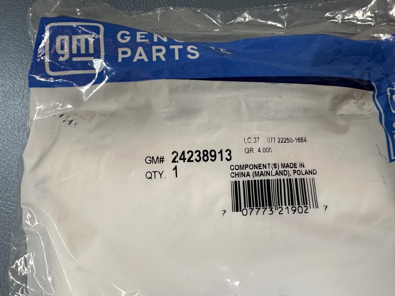 2015-2022 Chevrolet Colorado Automatic Transmission Service Seal Kit MPN 24238913 image 2