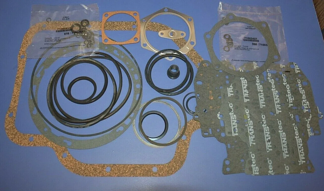 1965-1996 GM TH400 Transmission Paper Gasket & Rubber Seal Kit - Transtec 34000 K34900D-1 image 2