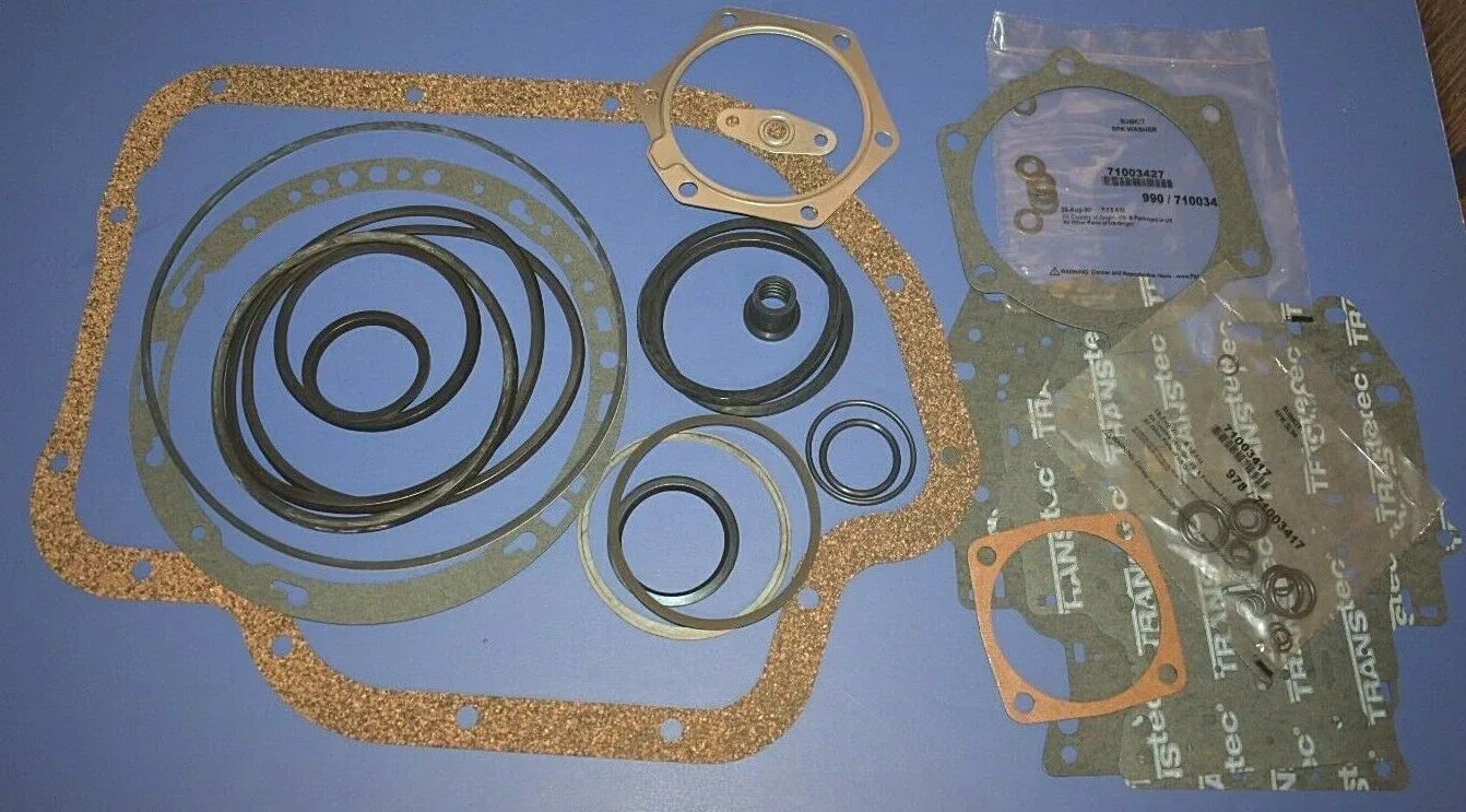 1965-1996 GM TH400 Transmission Paper Gasket & Rubber Seal Kit - Transtec 34000 K34900D-1