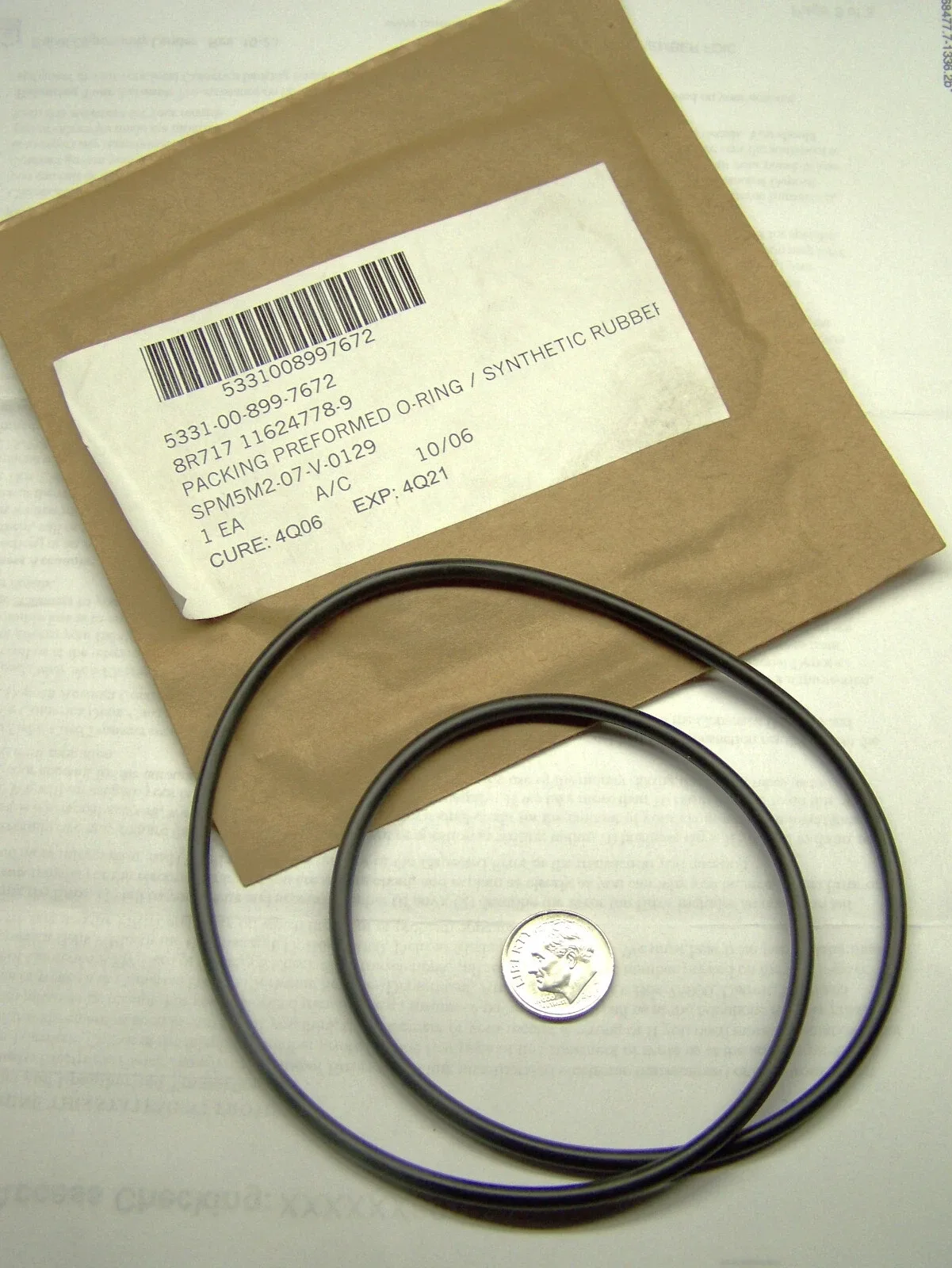 Hydraulic Transmission Rear Clutch O-Ring Seal 11624778-9 for M915 / M916A1