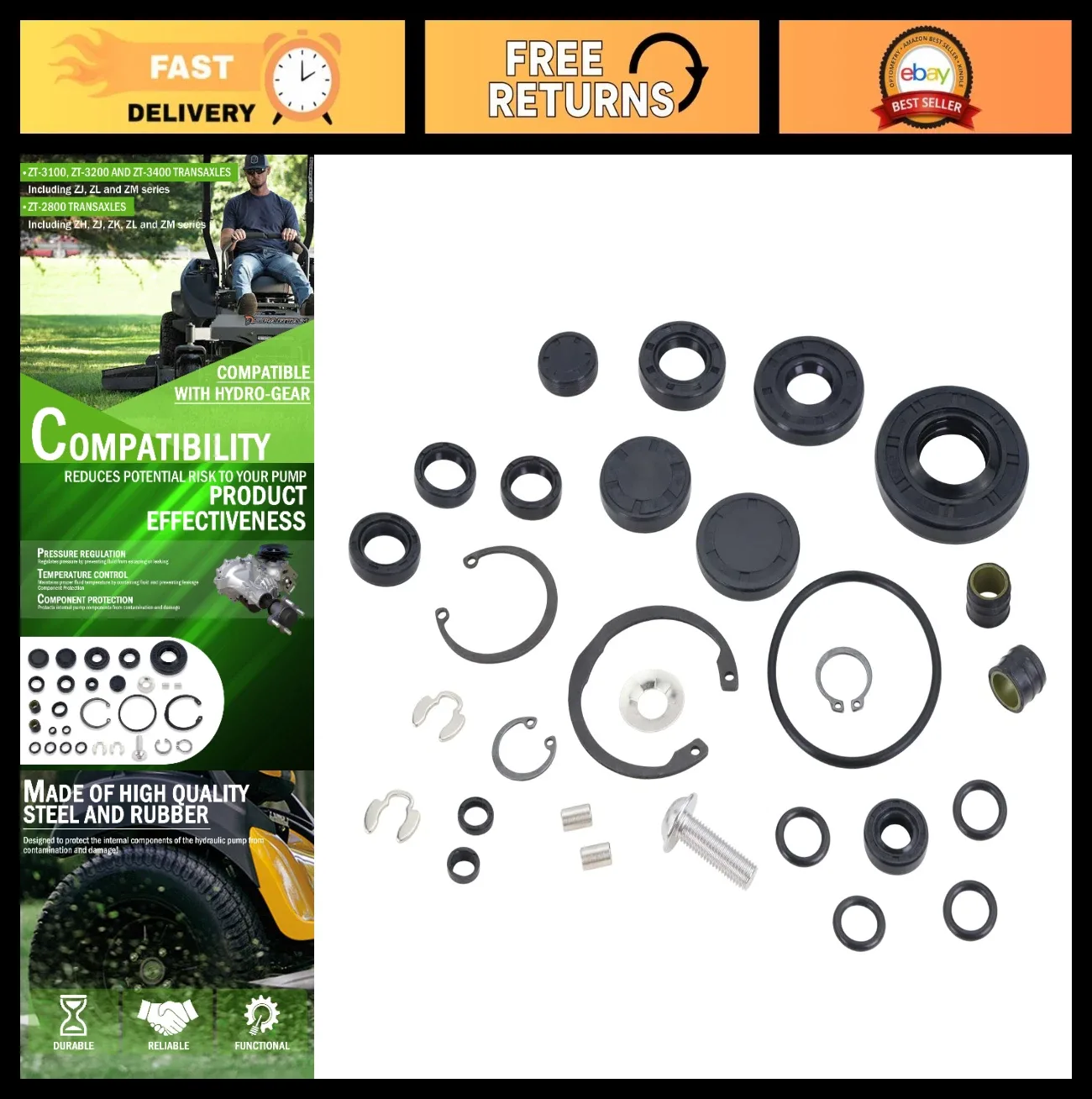Seal Kit for ZT-2800/ZT-3100/ZT-3200/ZT-3400 Transaxle – MPN 72994