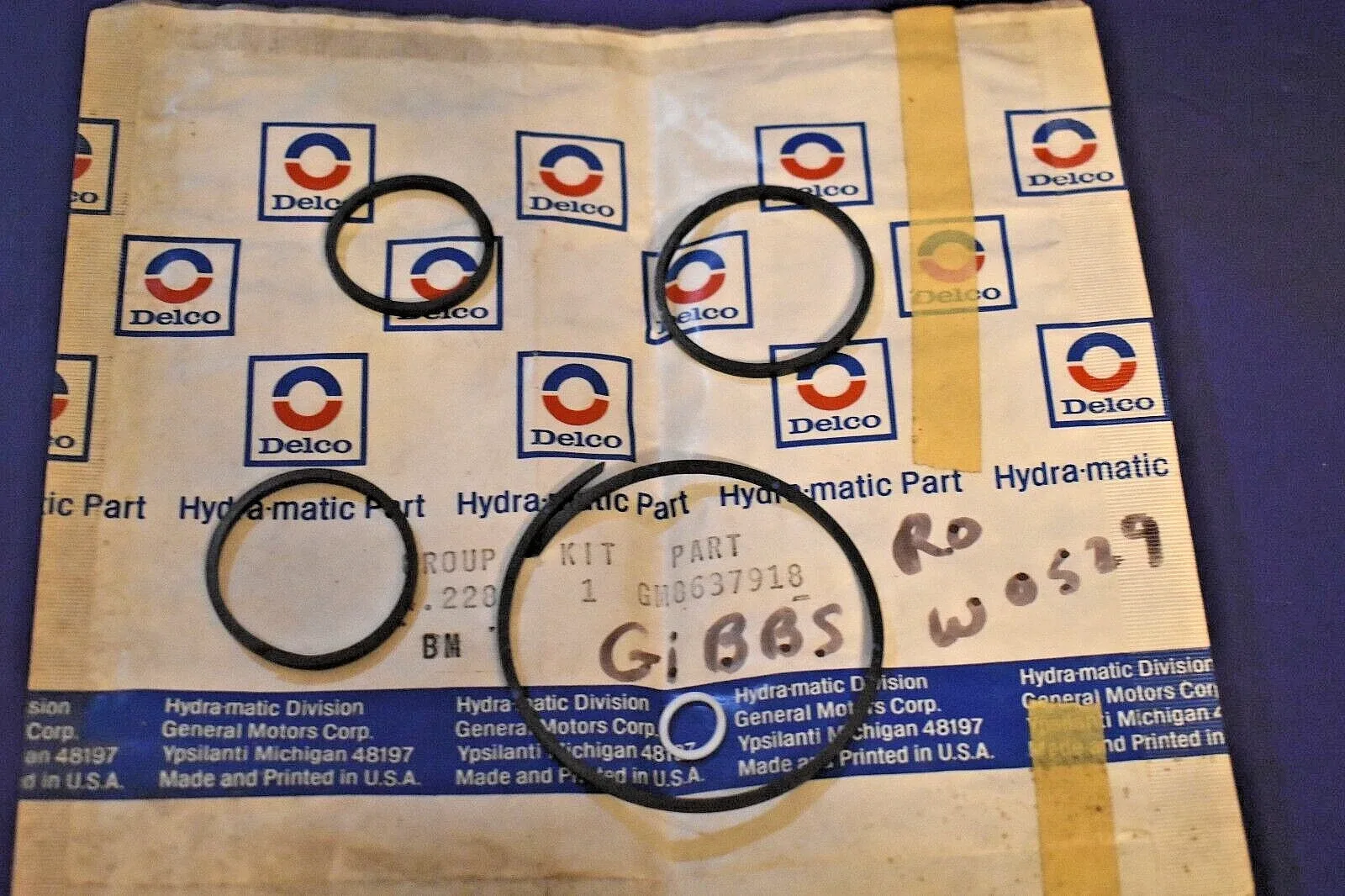1980-1982 GM 8637918 Intermediate Servo Seal Kit TH125/TH125C