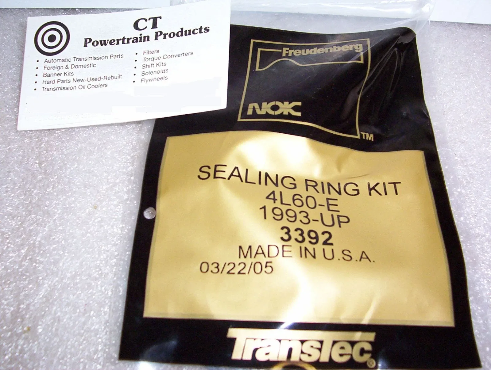 1993-On 4L60E / 4L65E / 4L70E Sealing Ring Kit MPN 3392