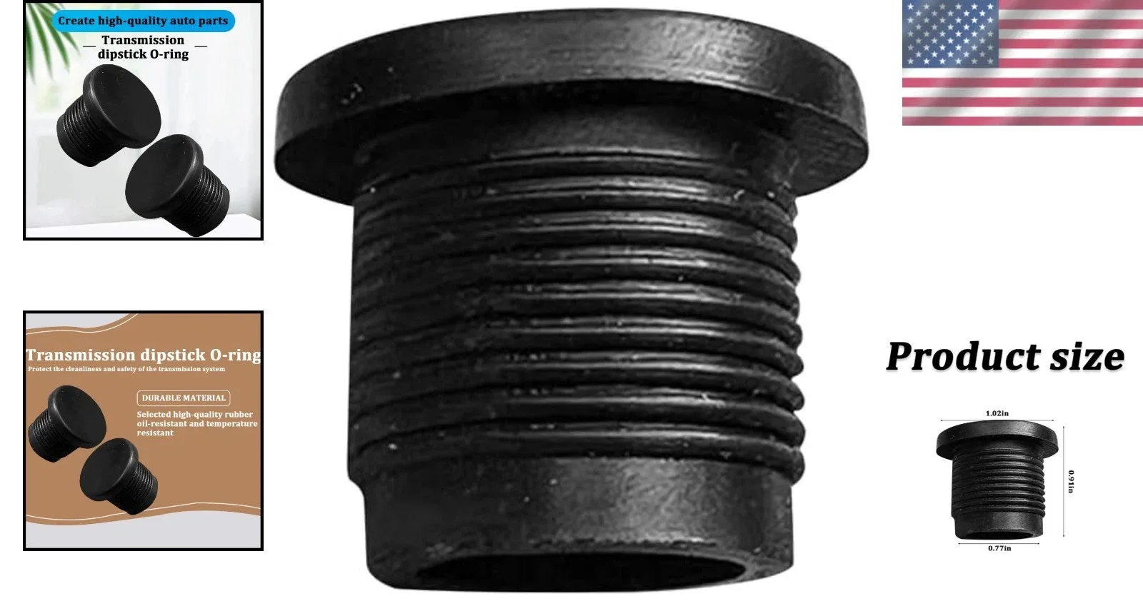 Universal Rubber Transmission Dipstick Tube Seal – Car Transmission Dipstick Tube Seal image 2
