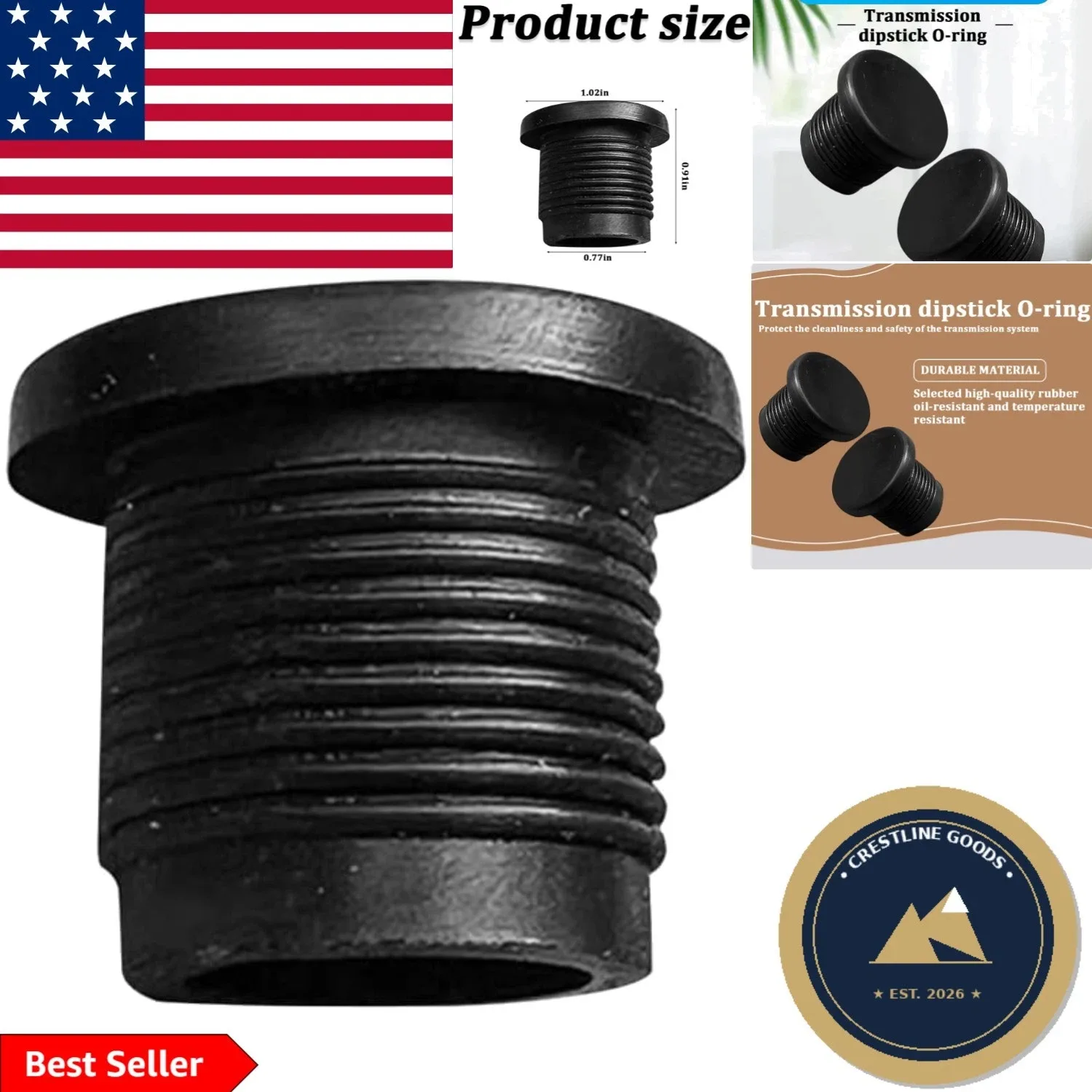 Universal Rubber Transmission Dipstick Tube Seal – Car Transmission Dipstick Tube Seal