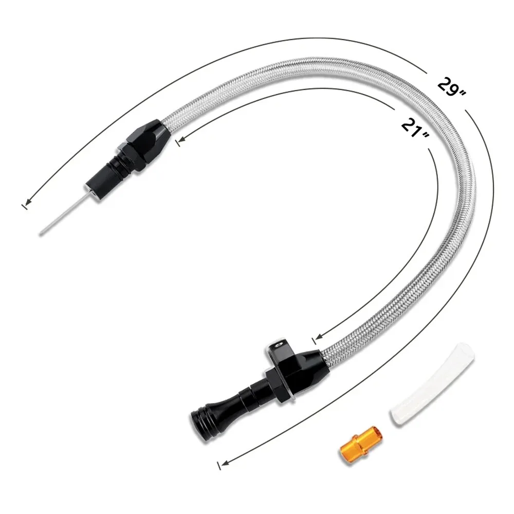 Stainless Steel Transmission Dipstick for GM TH350 & TH400 — DMTRXH-6066-BLACK image 4