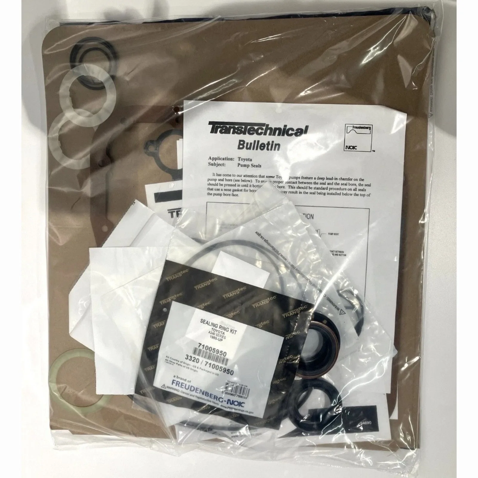 for Toyota A245E A246E Transmission Rebuild Overhaul Kit w/ Gaskets Rings Seals image 2