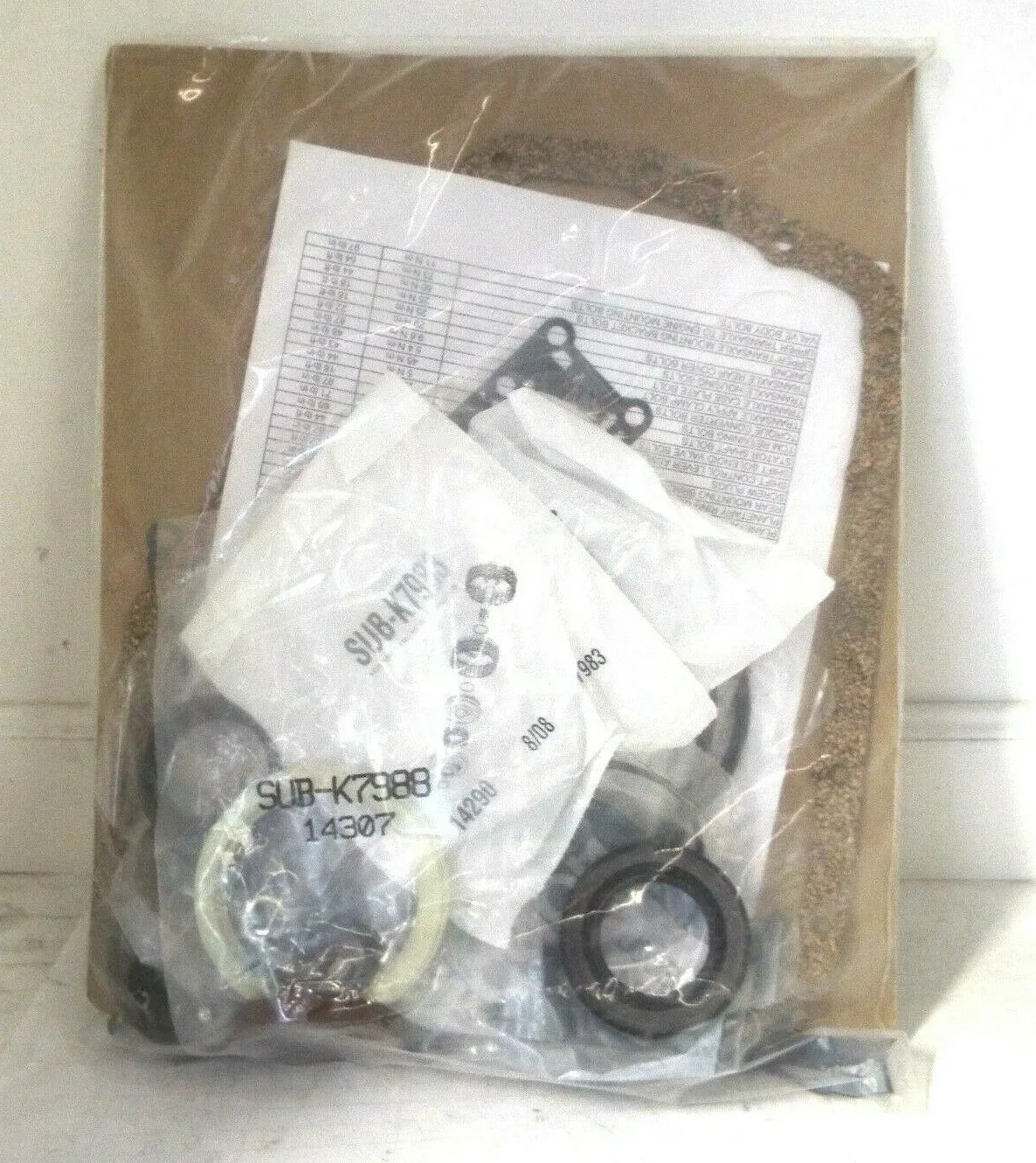 . AW8140LE U440E AW8040 OVERHAUL KIT gasket rings and seals image 3