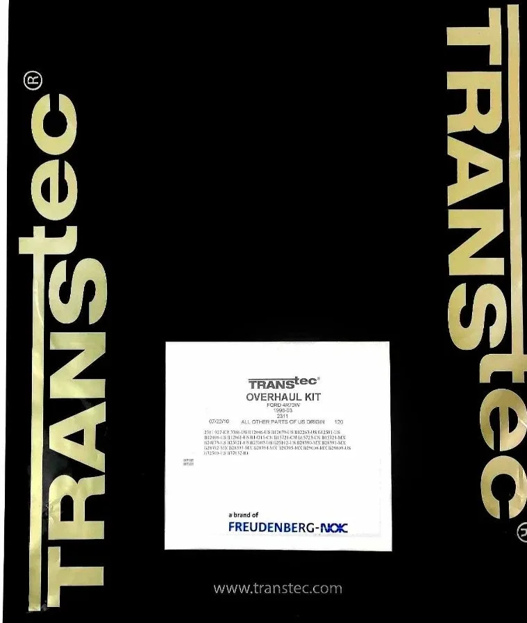 Transmission Rebuild Kit 4R70 4R70W Gaskets and Seals Transtec 2311 1996-2003