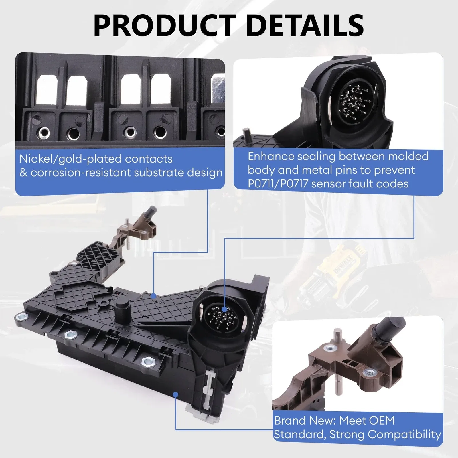6R80 Transmission Filter & Gasket Lead Frame Connector Valve Seal for Ford F150 image 4