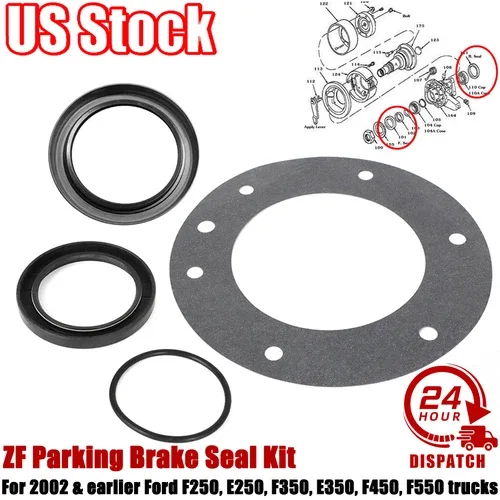 1988-2002 Ford F250/F350/E250/E350/F450/F550 ZF Transmission Parking Brake Seal & Bearing Kit