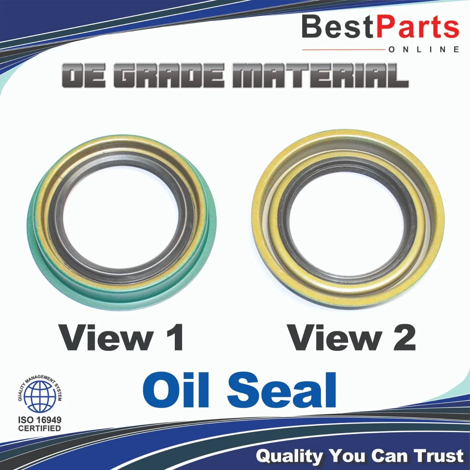 1964-Up GM TH350/TH350C Front Pump Metal-Clad Seal 6712NA