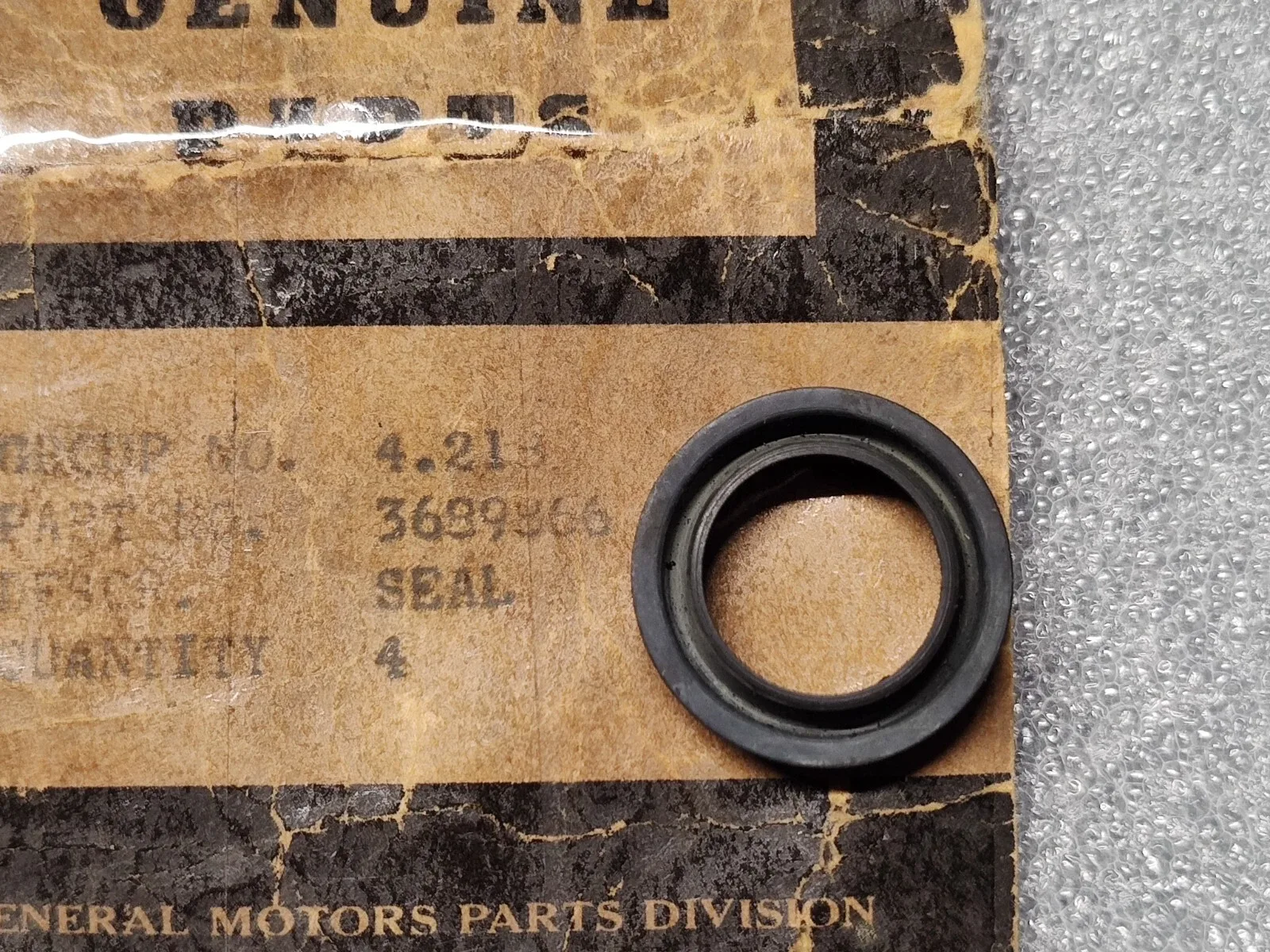 1950-1962 Corvette PowerGlide Lever Shaft Seal MPN 3689866 image 2