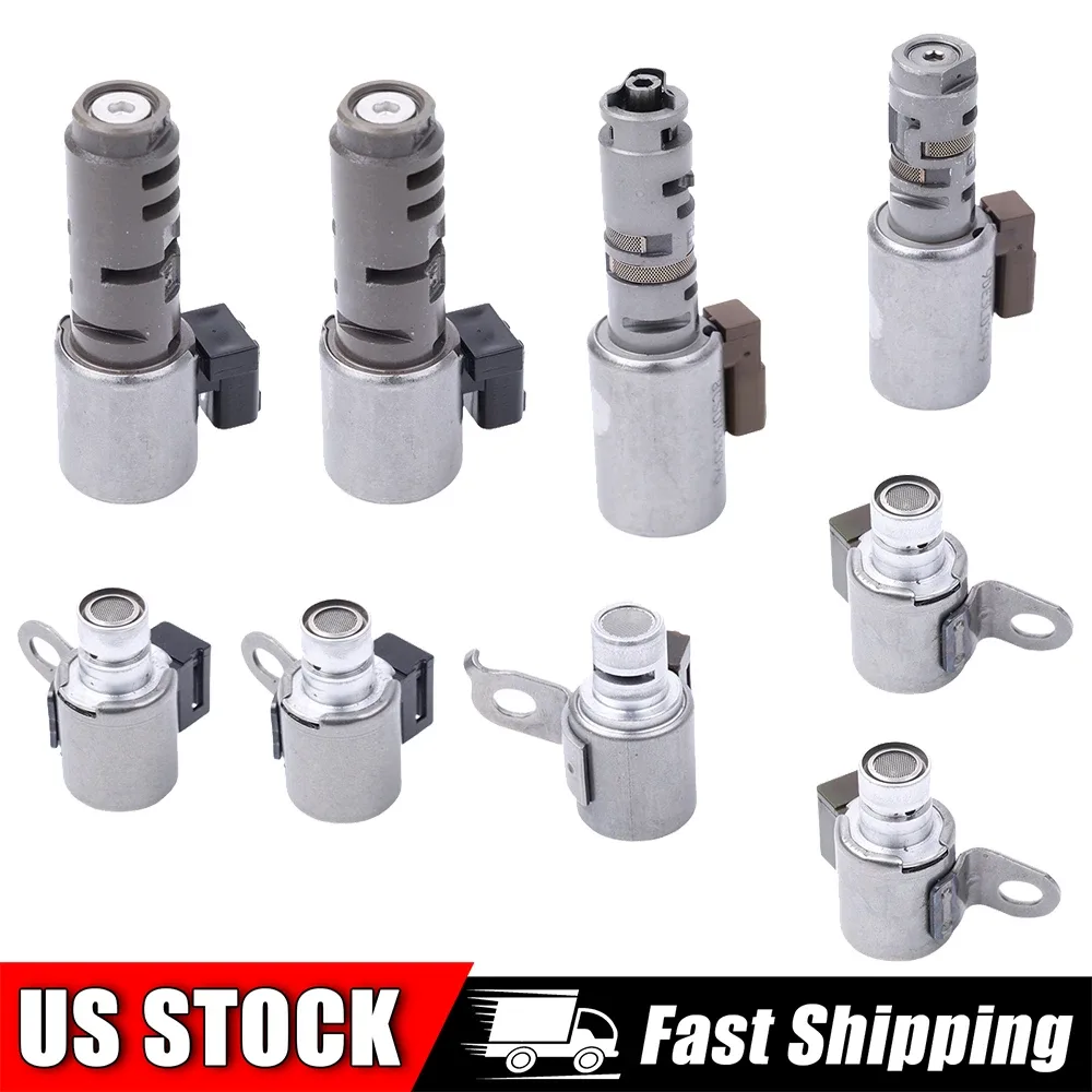 9Pcs Transmission Shift Solenoid Valve for Toyota Tundra 2007-2011 Replace A760