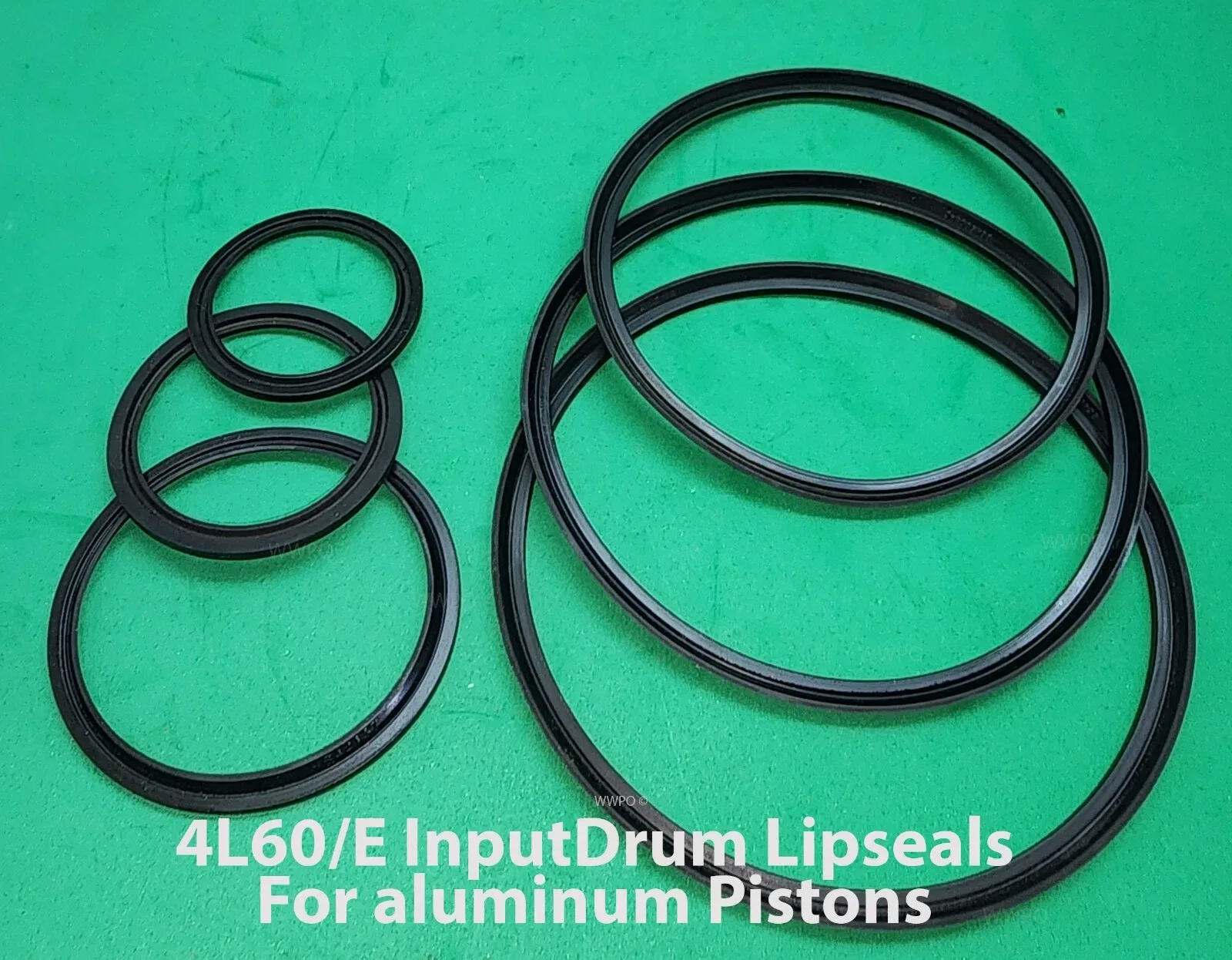 4L60 / 4L60E / 700R4 Input Drum Seal Kit, Taller Lip — Fits 1982-Up Aluminum Pistons image 3