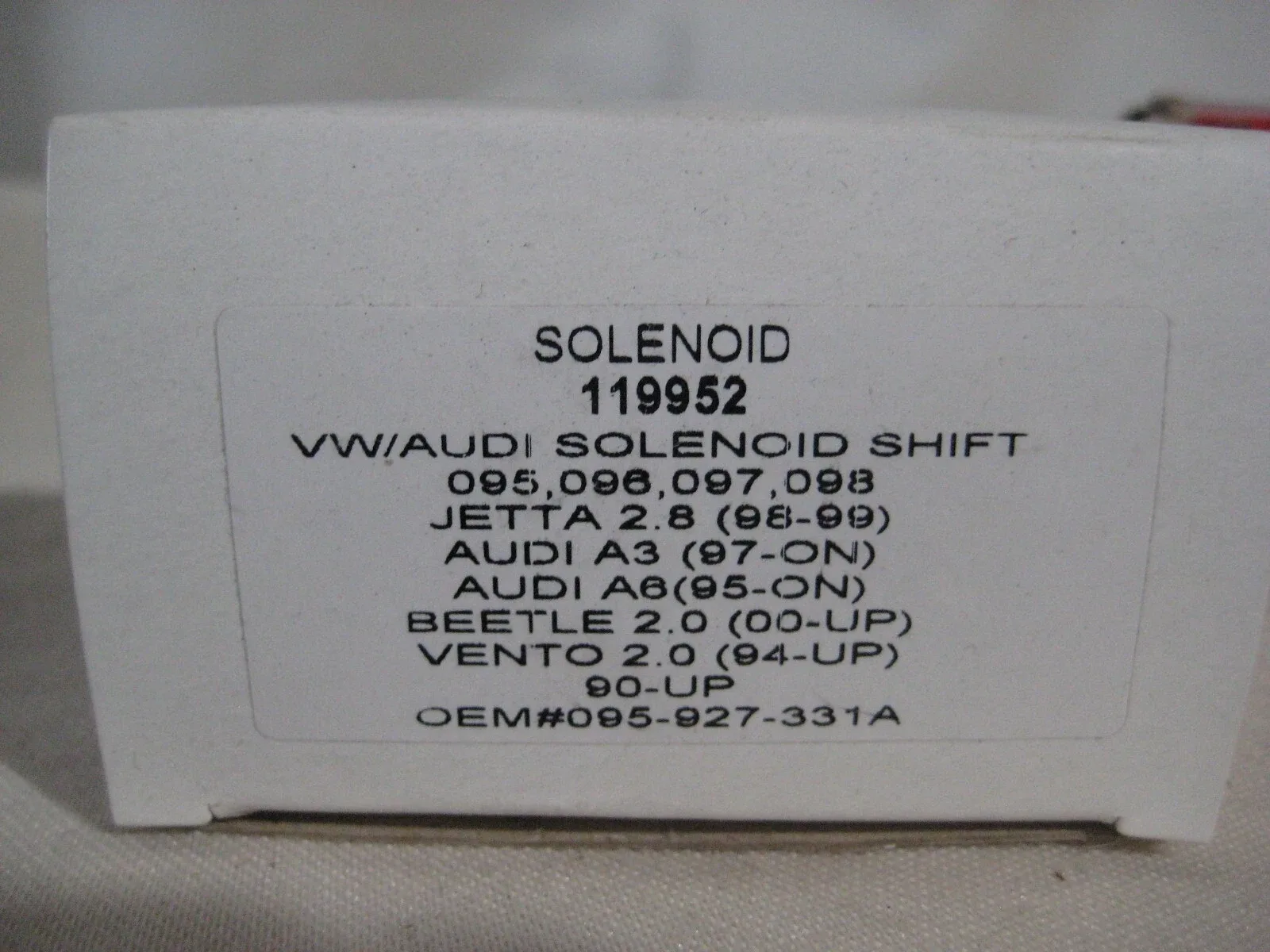 Volkswagen/Audi Automatic Transmission Control Solenoid NE-1 (OEM 095-927-331A)