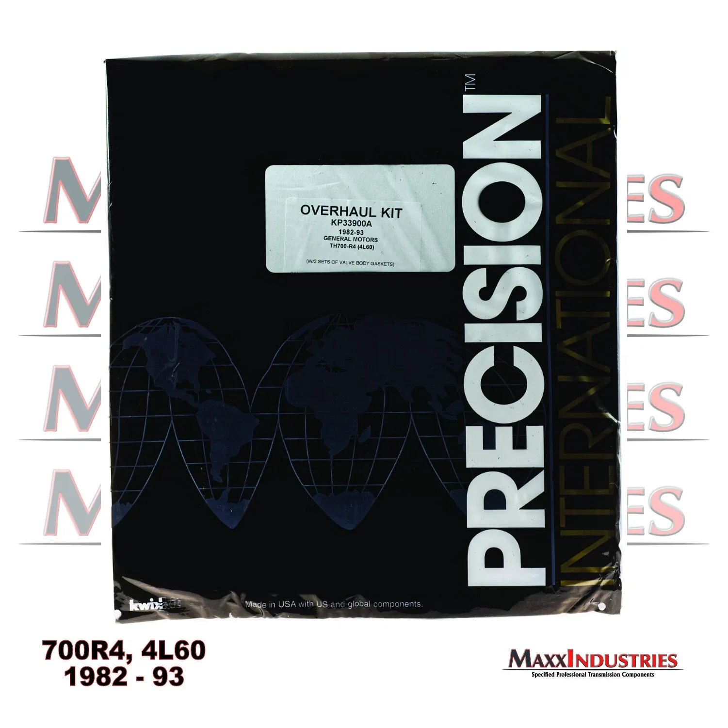 1982-1993 GM 700R4 Transmission Overhaul Gasket & Seal Rebuild Kit - KP33900A image 2