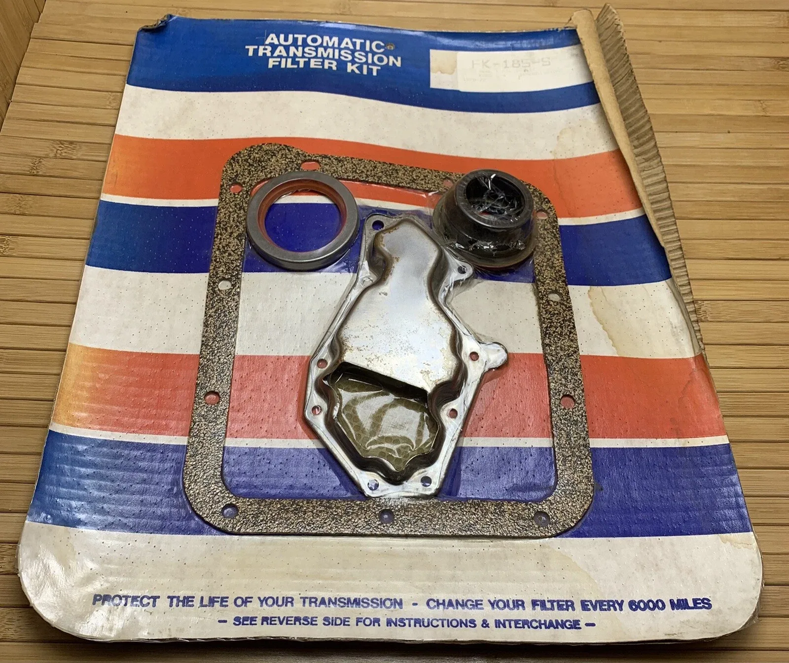1970-1977 Ford C4 Automatic Transmission Seal & Filter Kit FK-185-S image 4