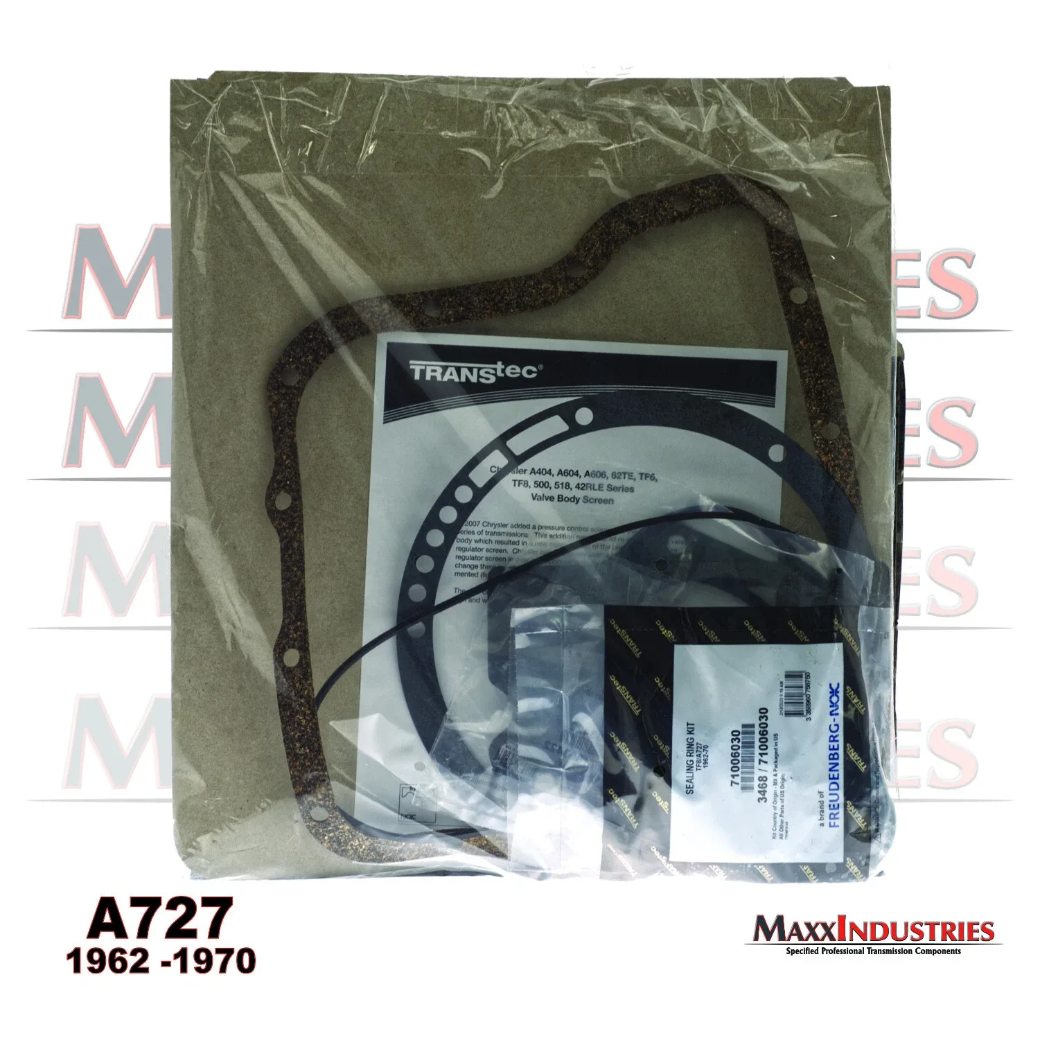 1962-1970 A727/TF8 Rebuild Kit Transtec MPN 2024 image 3