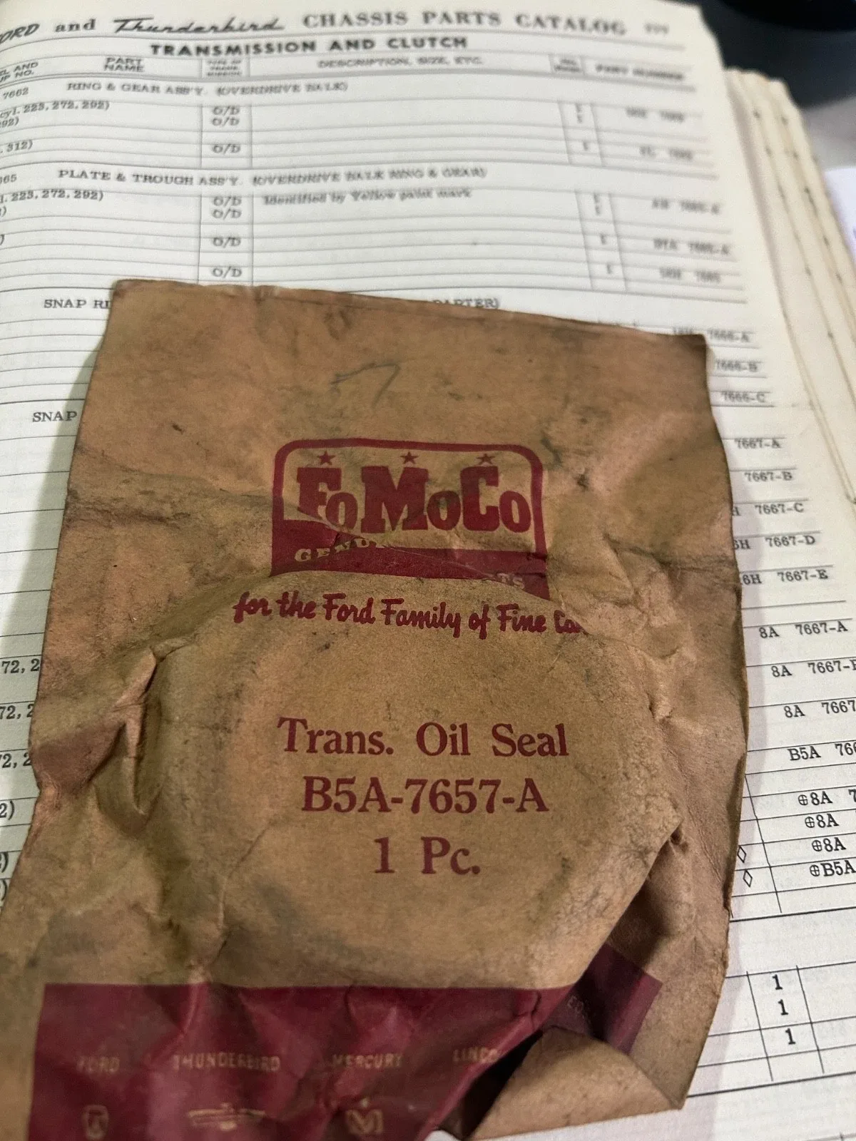 Ford Rear Tailshaft Oil Seal B5A-7657-A (NOS)