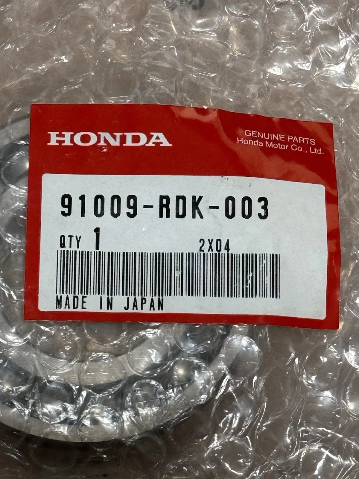 Honda/Acura Automatic Transmission Pinion Bearing 91009-RDK-003 image 2