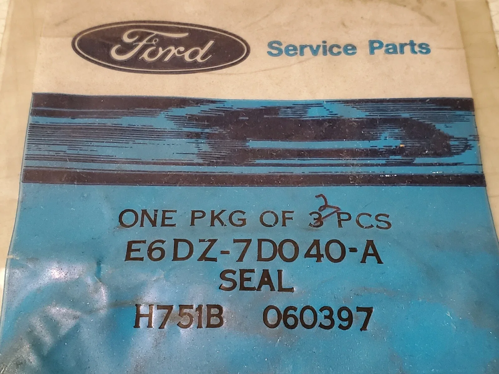 Ford Transmission Cover Seal E6DZ-7D040-A OEM - Lot of 2 image 2