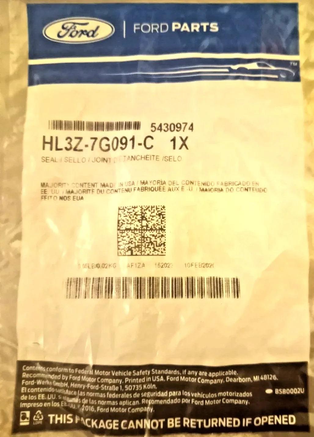 Ford HL3Z-7G091-C Transmission Planetary Gear Set Seal