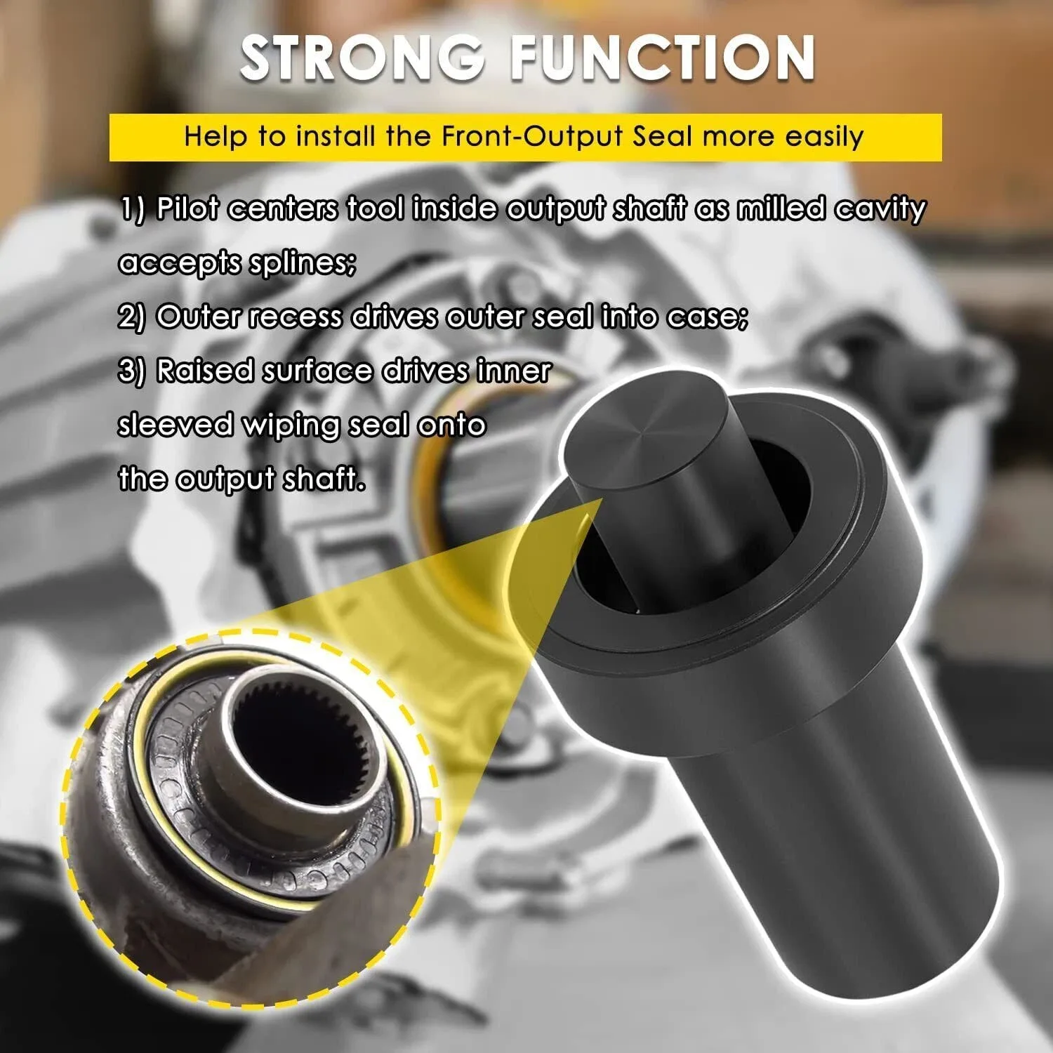 PM-Auto PMQP1256 Front Output Seal Installer for GM NP246/NP261/NP263 image 3
