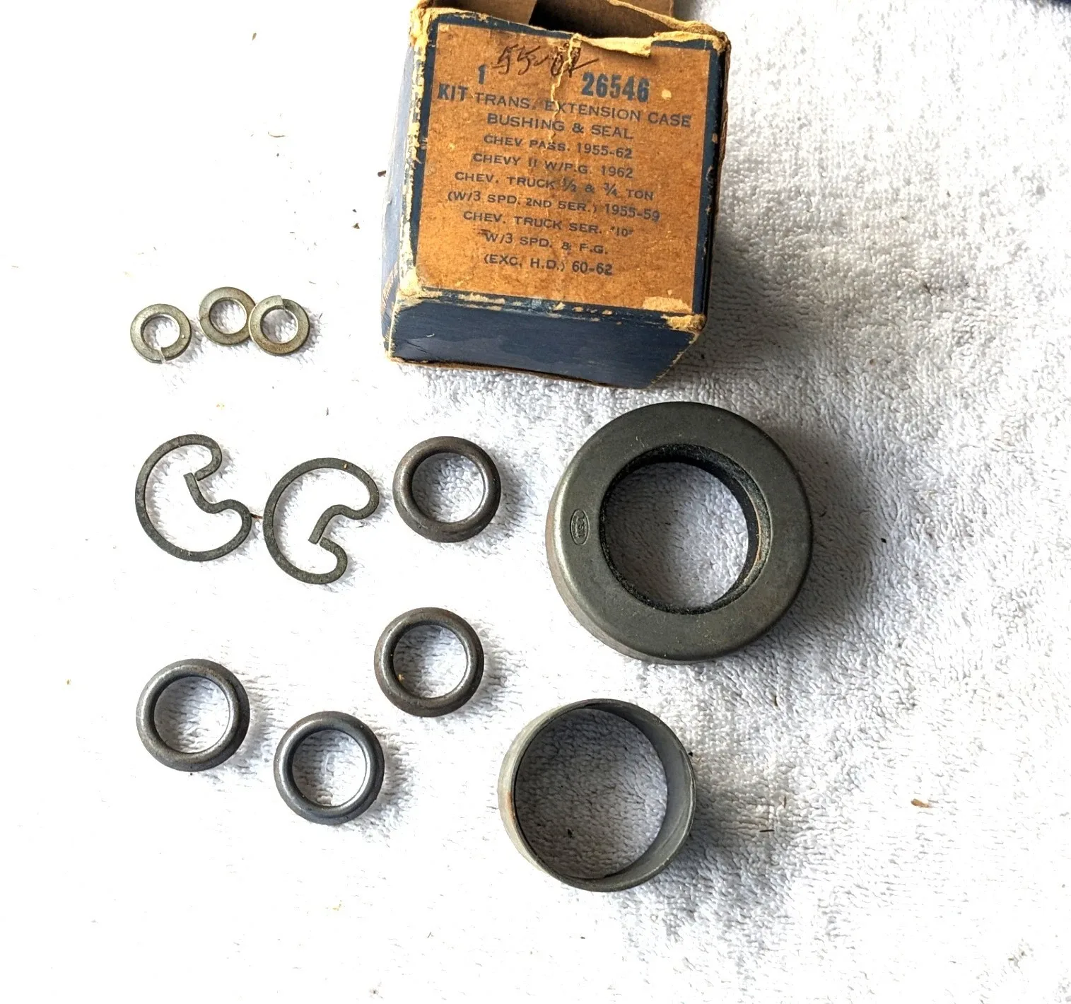 1955-1962 Chevy Transmission Extension Case Bushing & Seal Repair Kit - MPN 26546