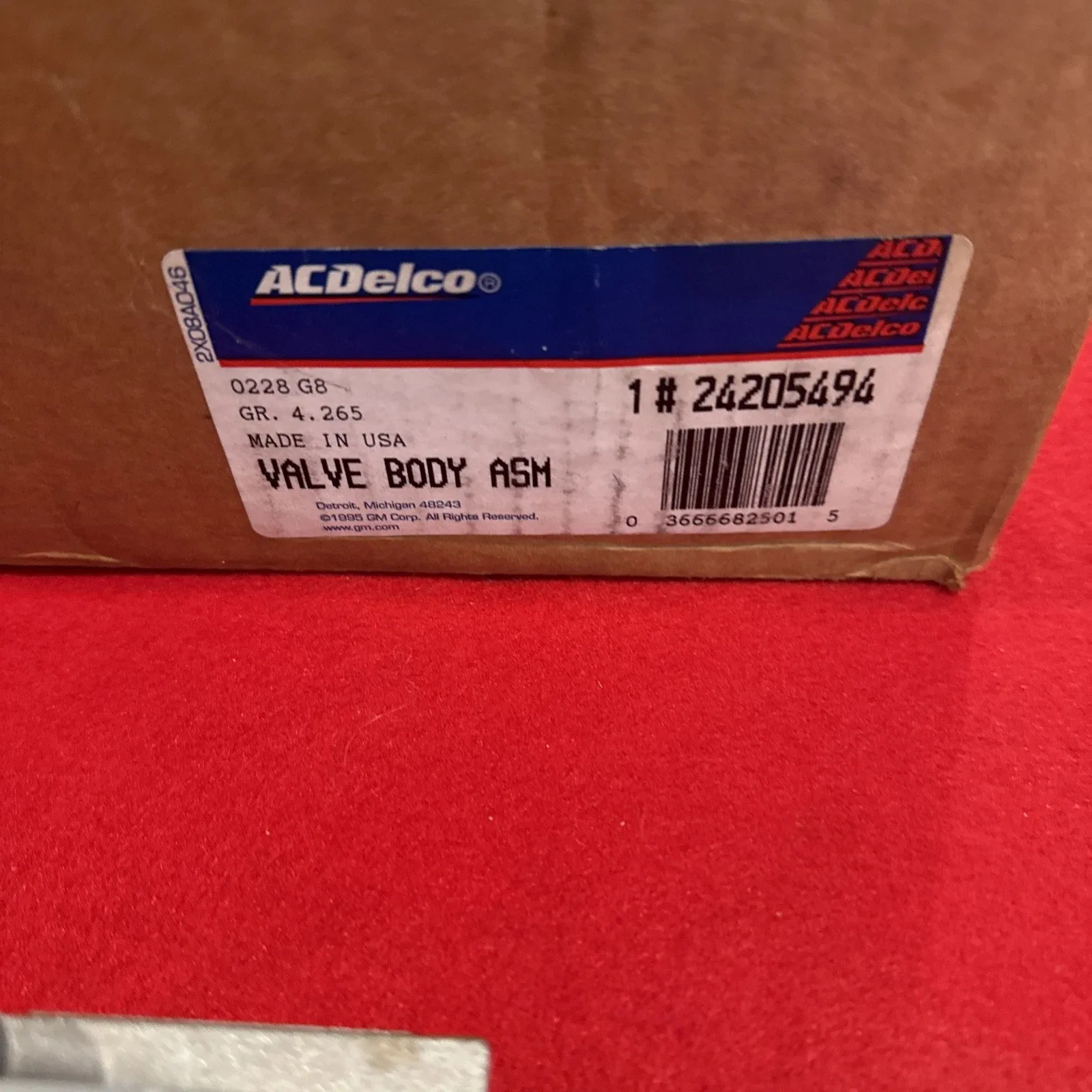 ACDelco Valve Body Assembly 24205494 image 3
