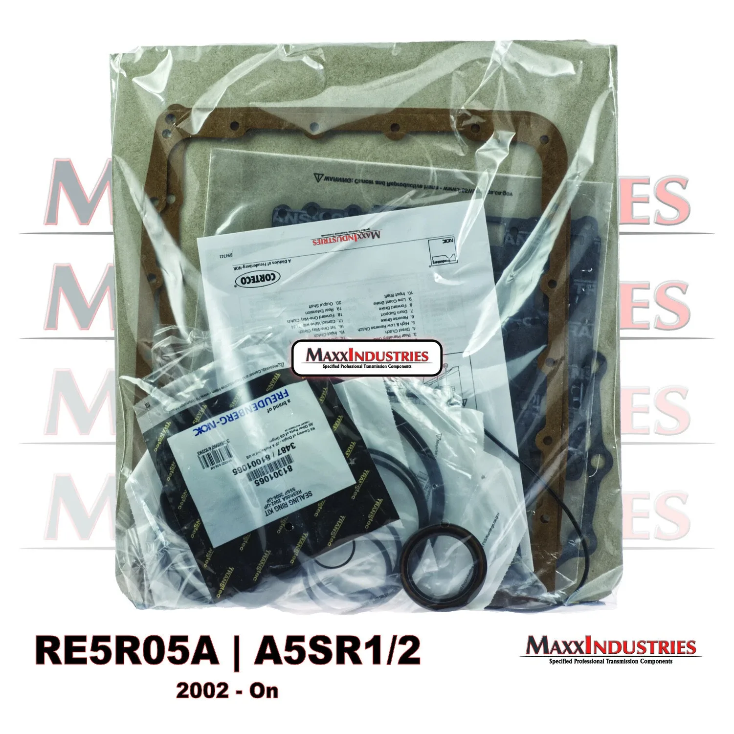 2002-on Nissan/Infiniti RE5R05A Transmission Rebuild Kit for Pathfinder Q45 Frontier 350Z - Transtec image 3