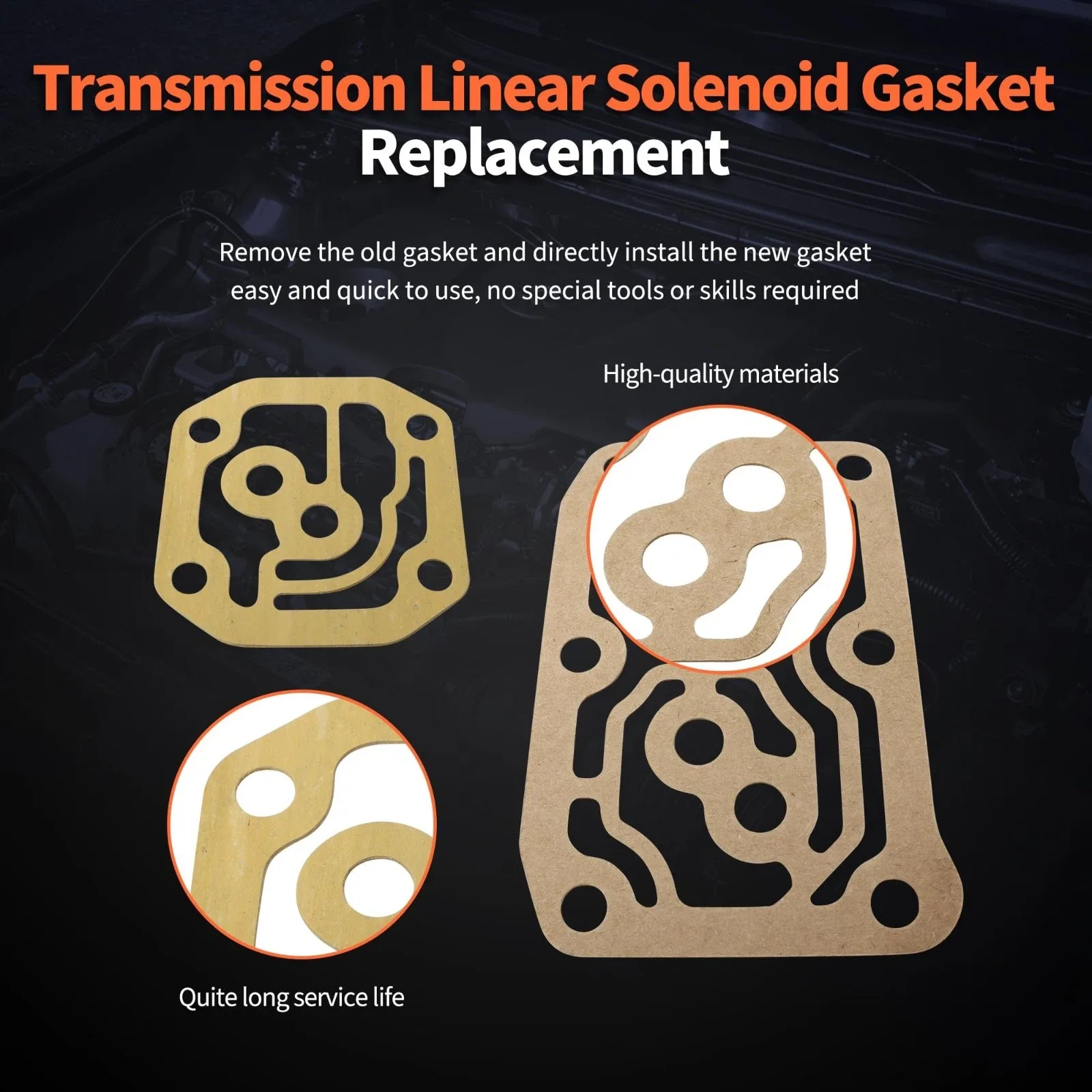 Transmission Linear Solenoid Gasket Seal Kit for Acura Honda CR-V - HSTOPGRP014 image 4