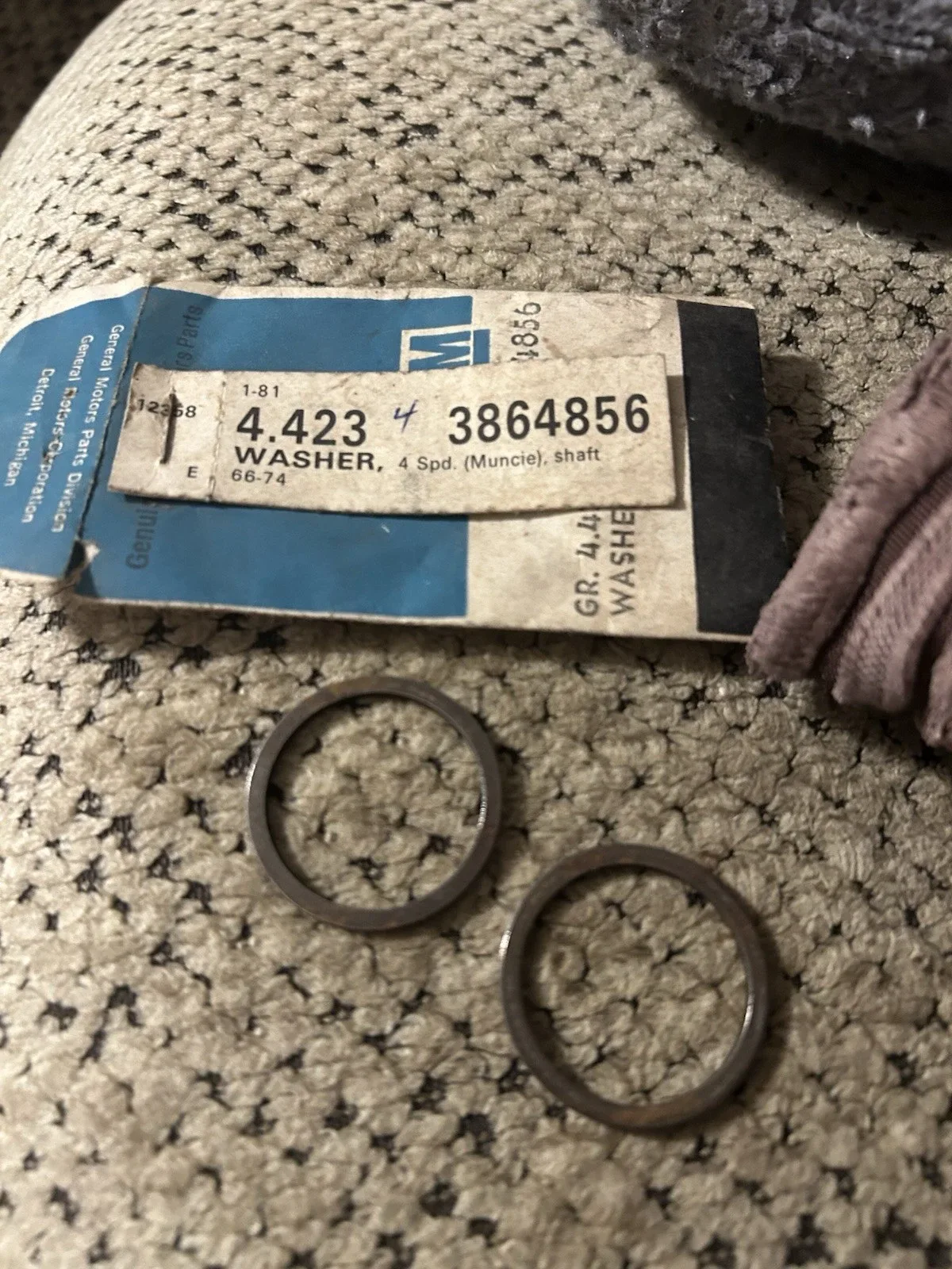 1984-1988 C4 Corvette Transmission Gear Bearing Washer (Pair)