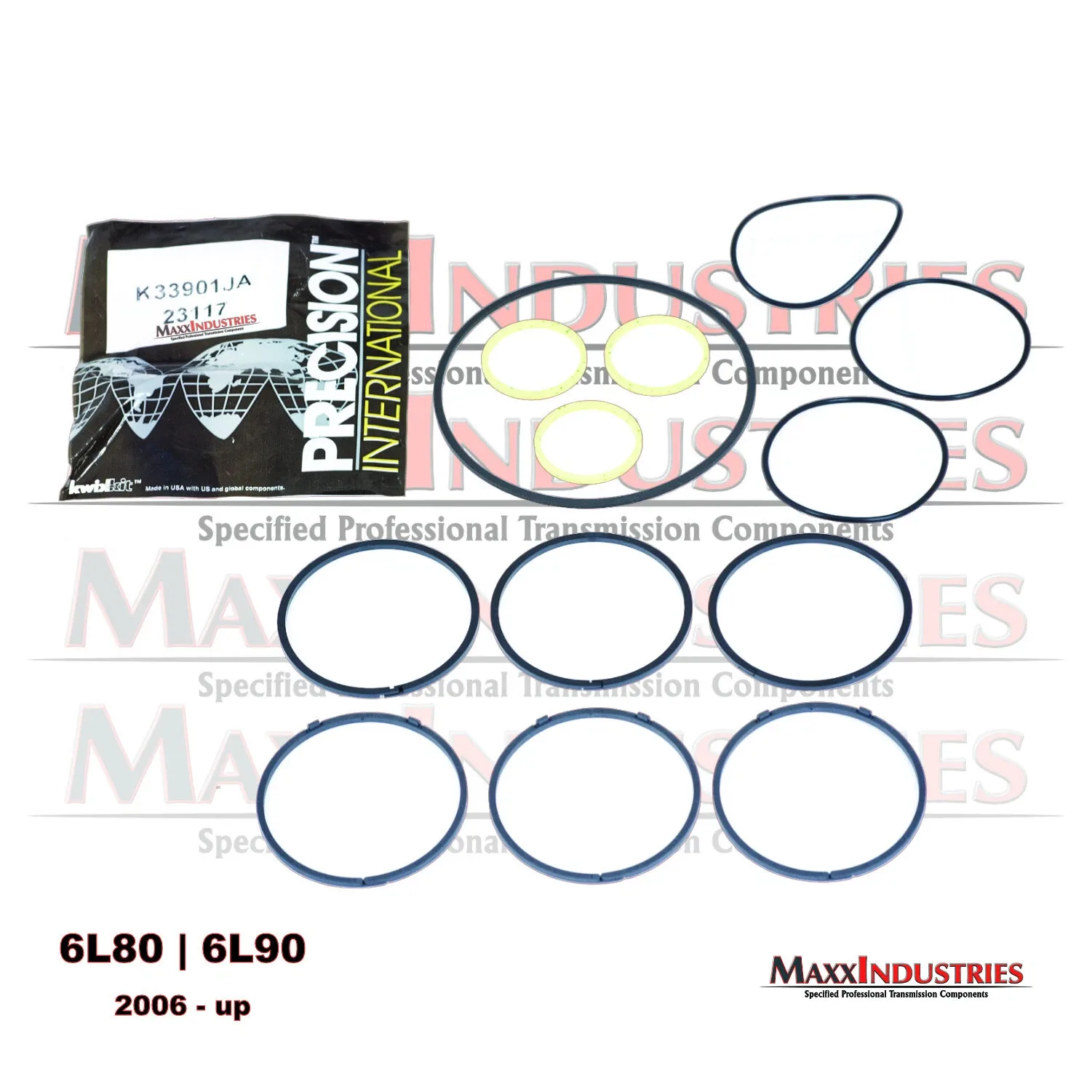 2006+ 6L80/6L90 Transmission Sealing Ring Kit K33901JA image 4