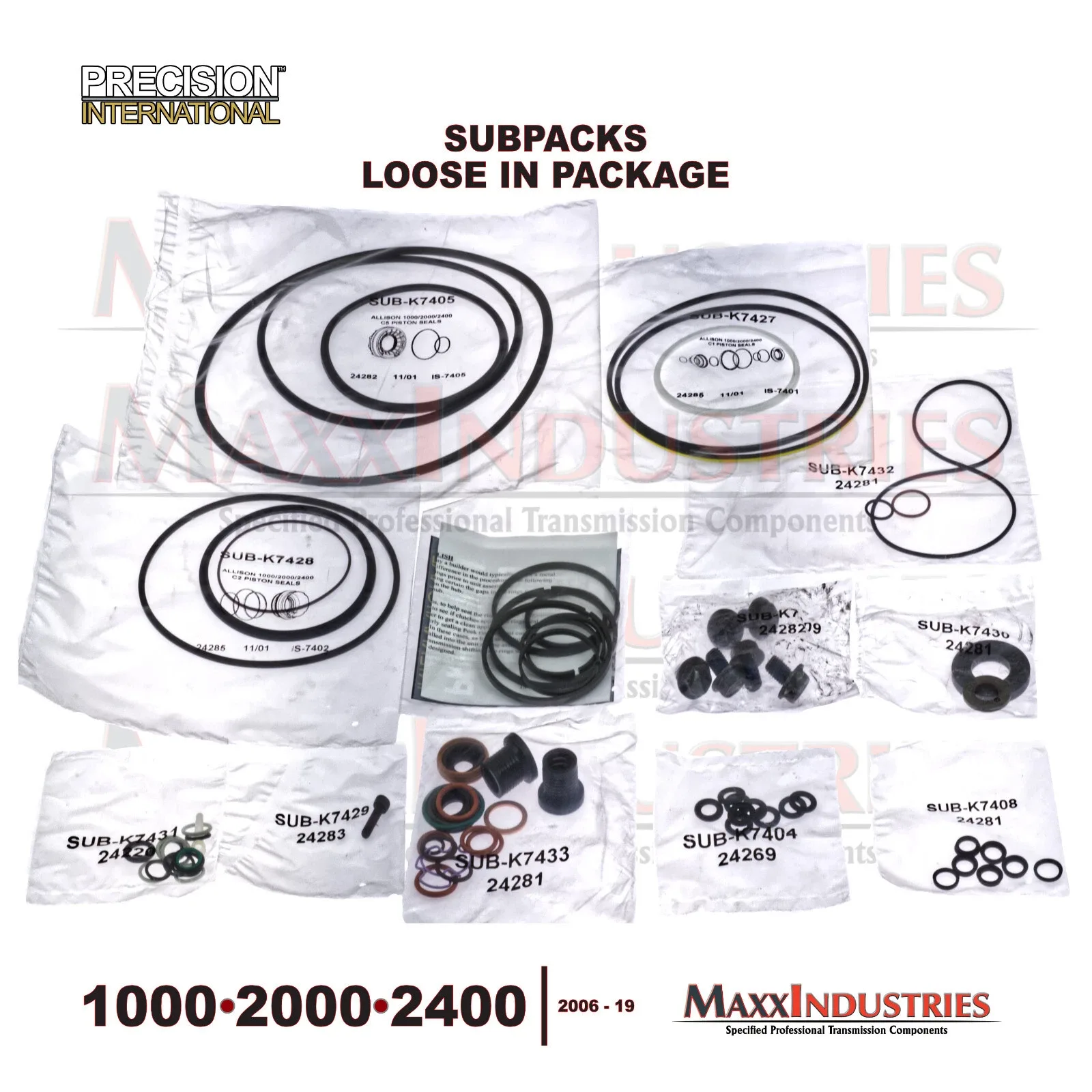 2006+ Allison 1000/2000/2400 Transmission Rebuild Kit K74900JAX - Precision International image 4