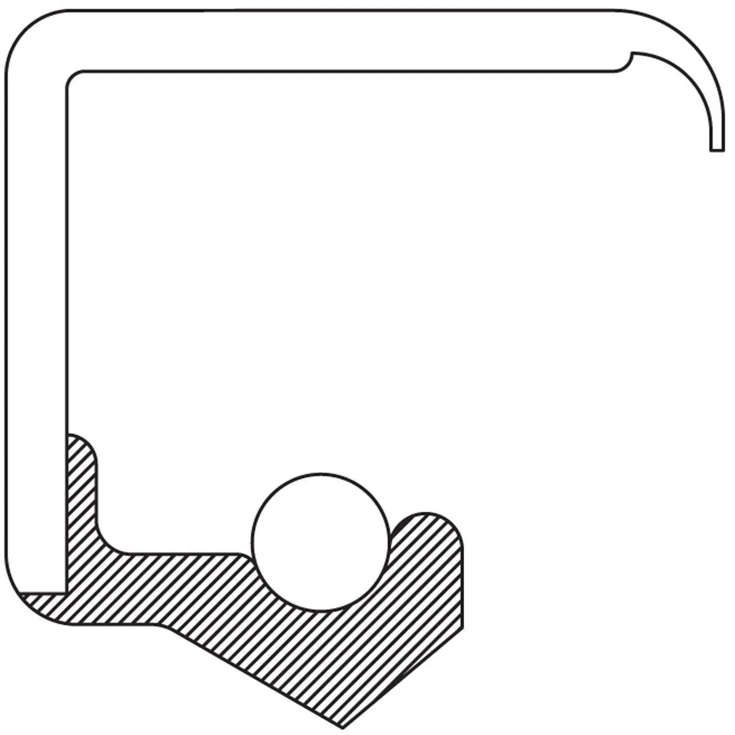 National Bearings 51098 Multi Purpose Oil Seal image 2