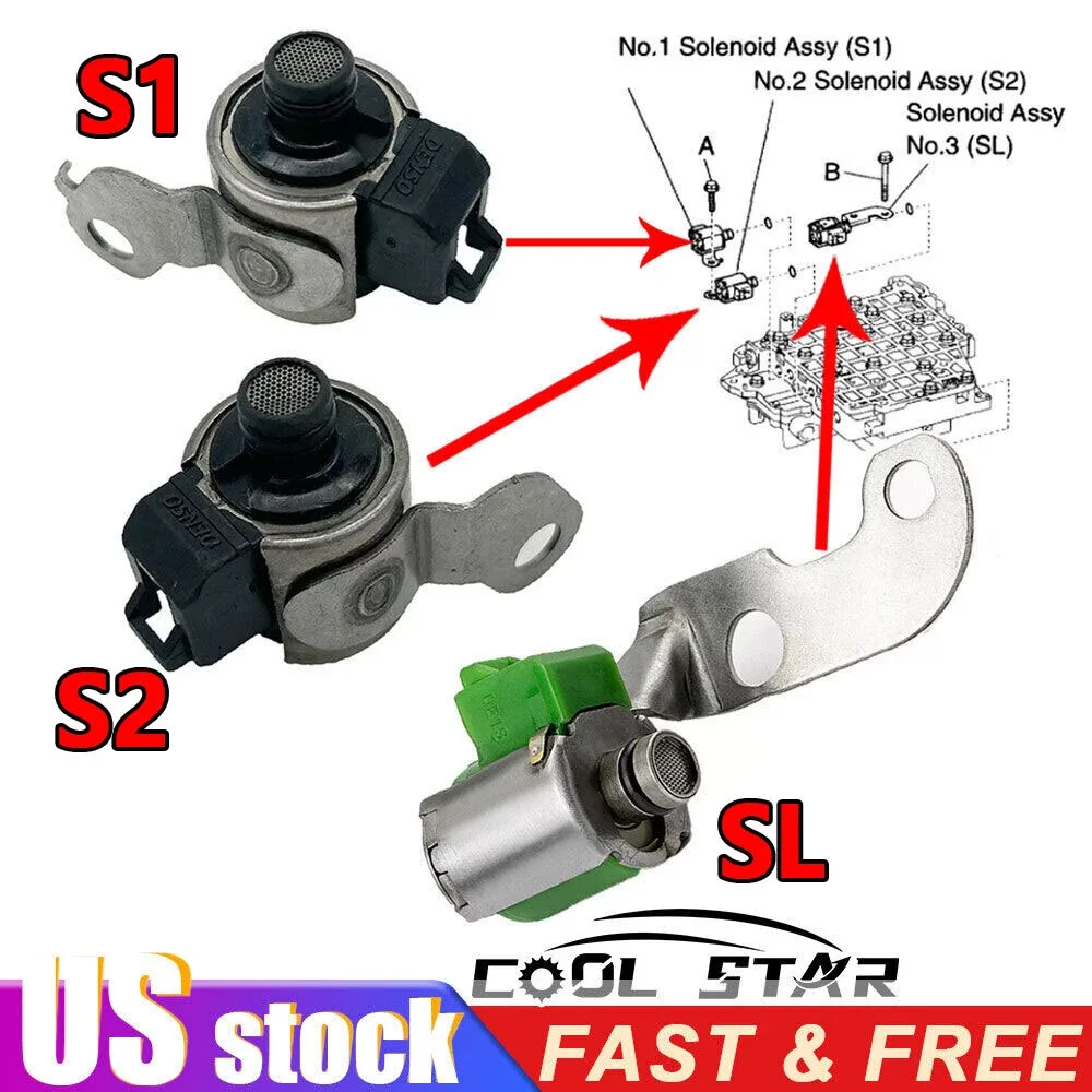2003-2006 Toyota Corolla / Matrix Transmission Shift Solenoid S1 S2 SL W3123C