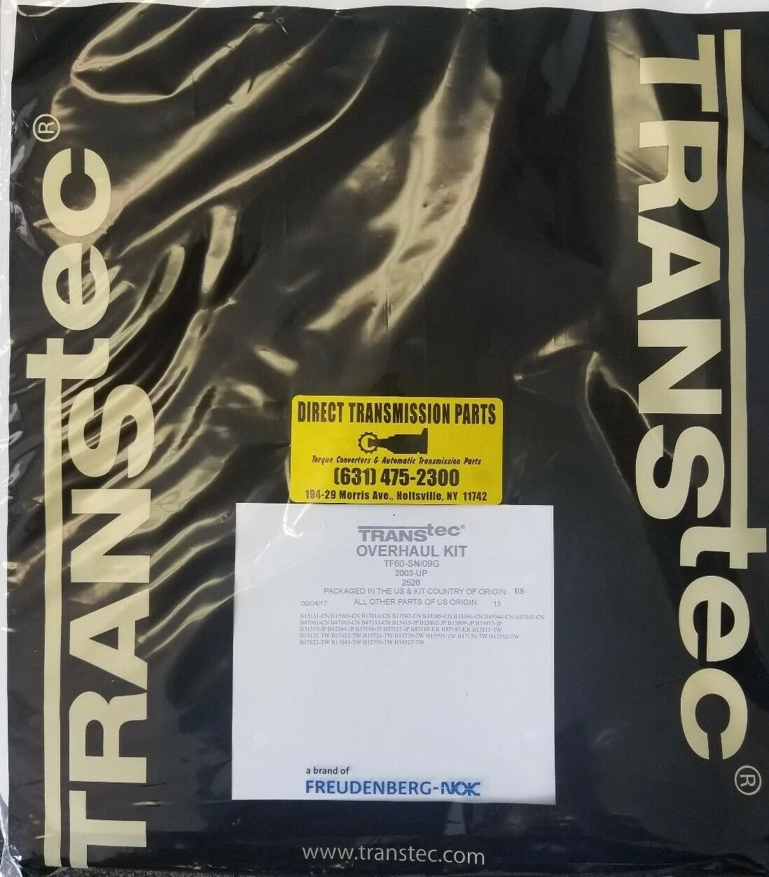 2002-2009 FN4AEL (4F27E) Master Overhaul Kit K7100KS - PRECISION INTERNATIONAL