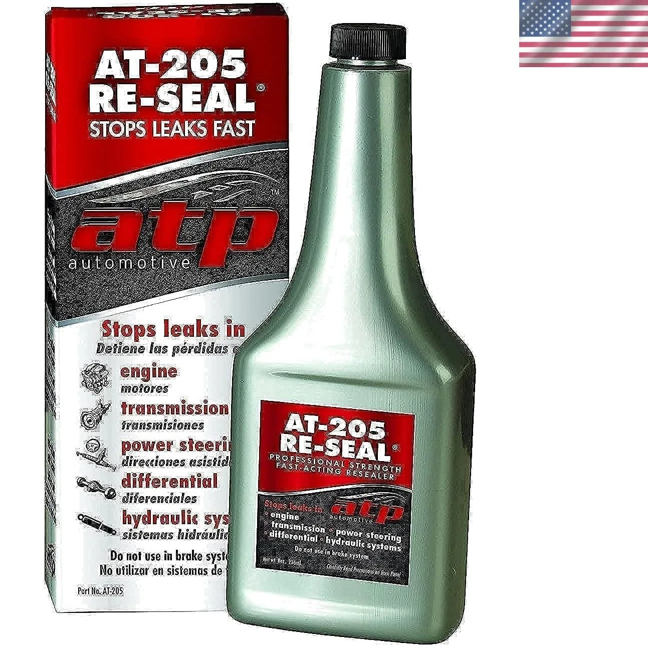 AT-205 Re-Seal Oil Stop Leak 8oz - Rubber Seals & Gaskets Treatment
