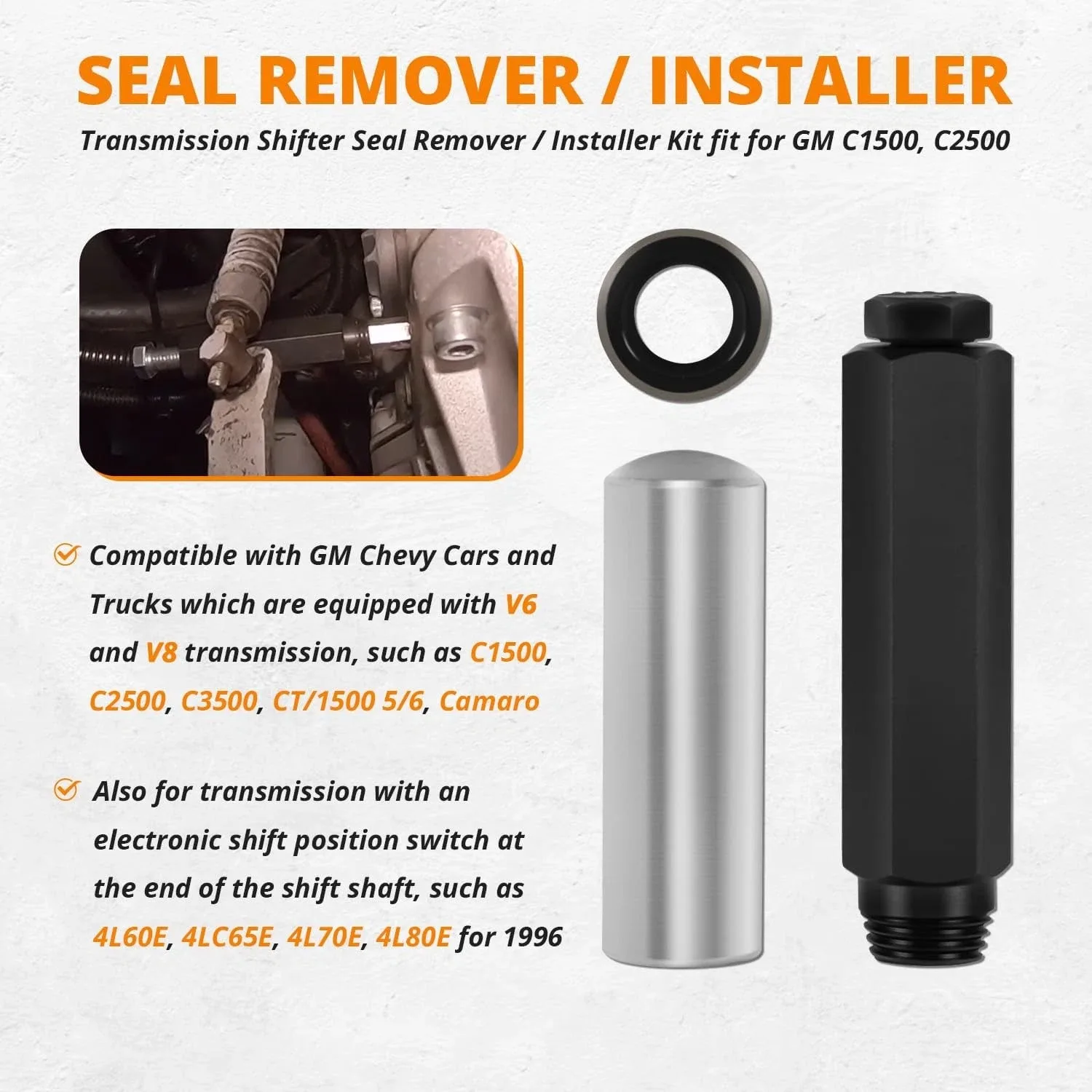 JT-Motor Shift Lever Seal Installer/Remover for GM Turbo 400/350/300 image 3