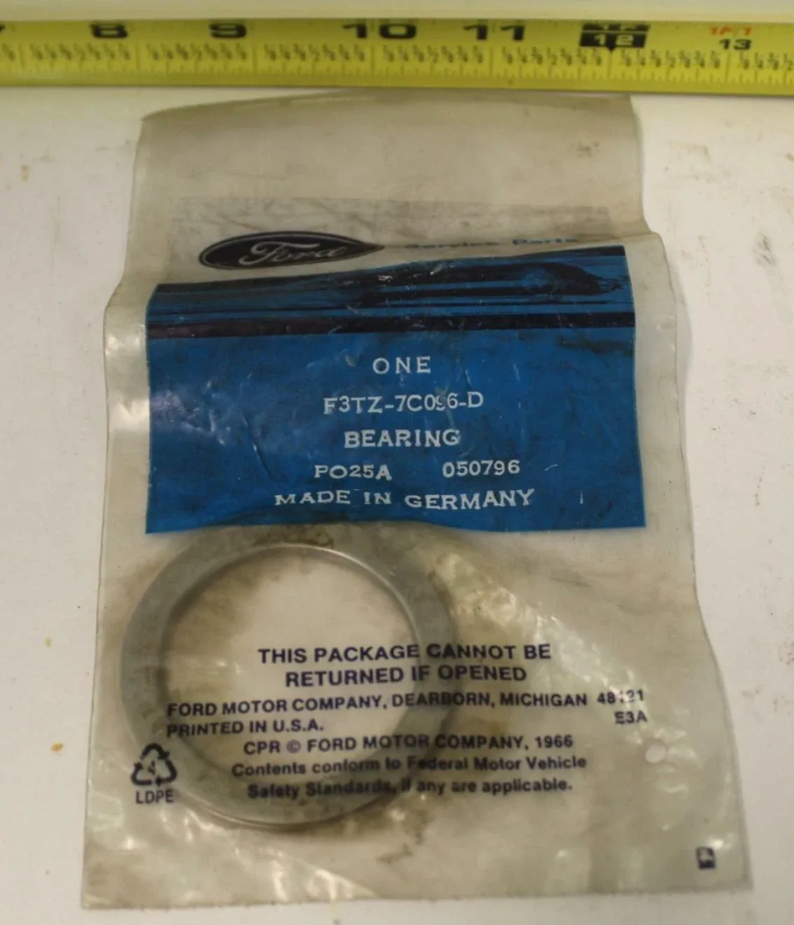 Ford Automatic Transmission Thrust Bearing F3TZ-7C096-D NOS OEM