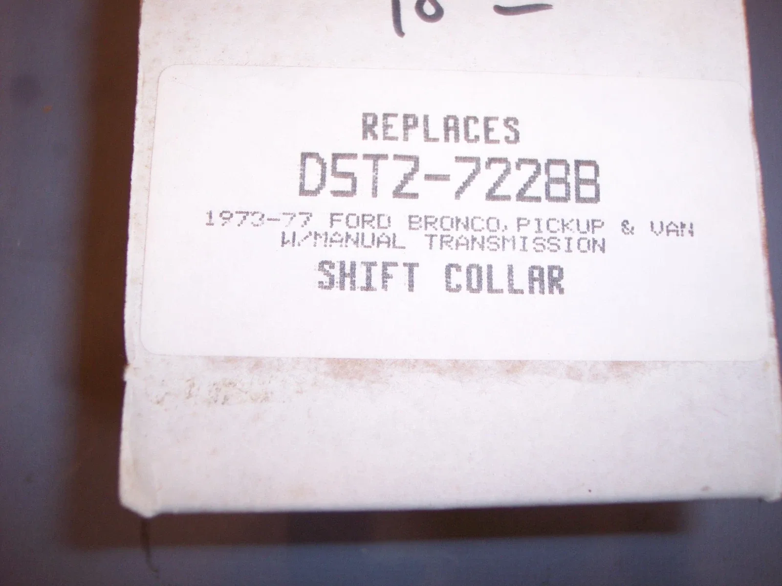 1973-1977 Ford Bronco 3-Speed Shift Collar D5TZ-7228B image 4