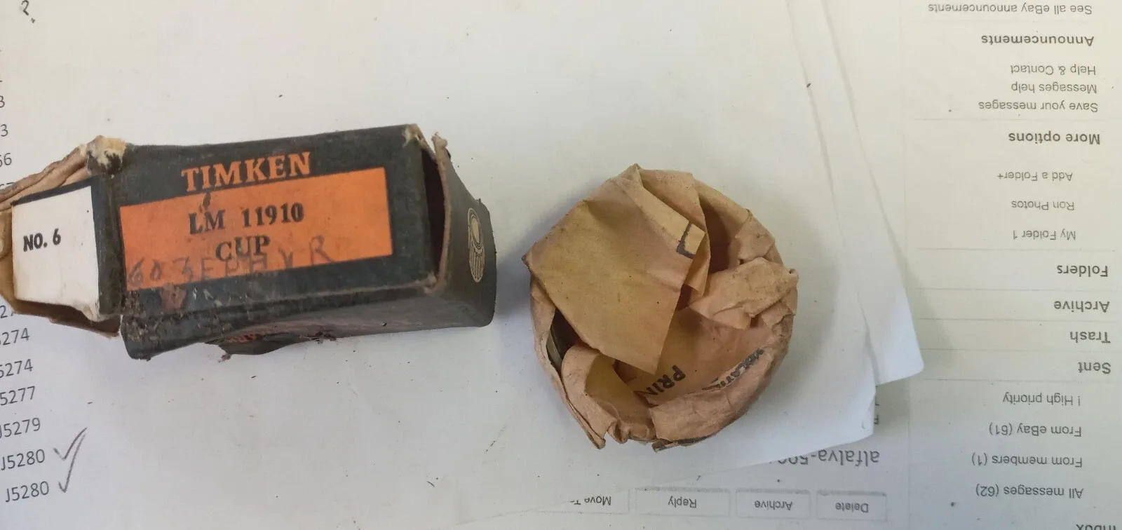 LM11910 3/4" Bearing Cup