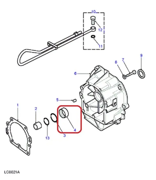 1994-2001 Land Rover RR Extension Housing Needle Bearing TKW000010
