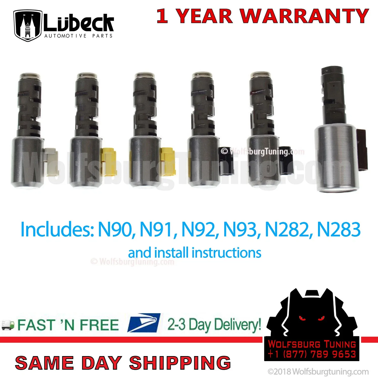 2002-2010 Porsche Cayenne Valve Body Solenoid Set 105900B