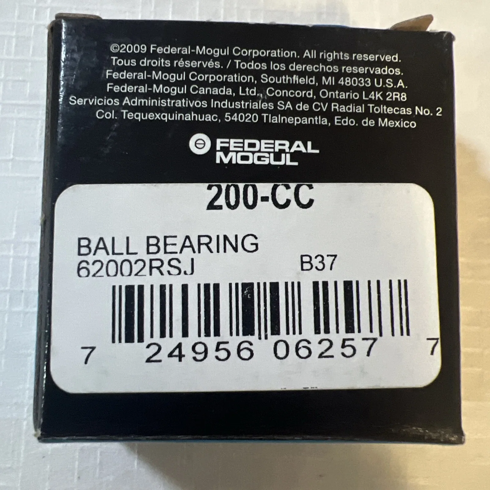 Federal-Mogul 200-CC Multi-Purpose Ball Bearing image 2