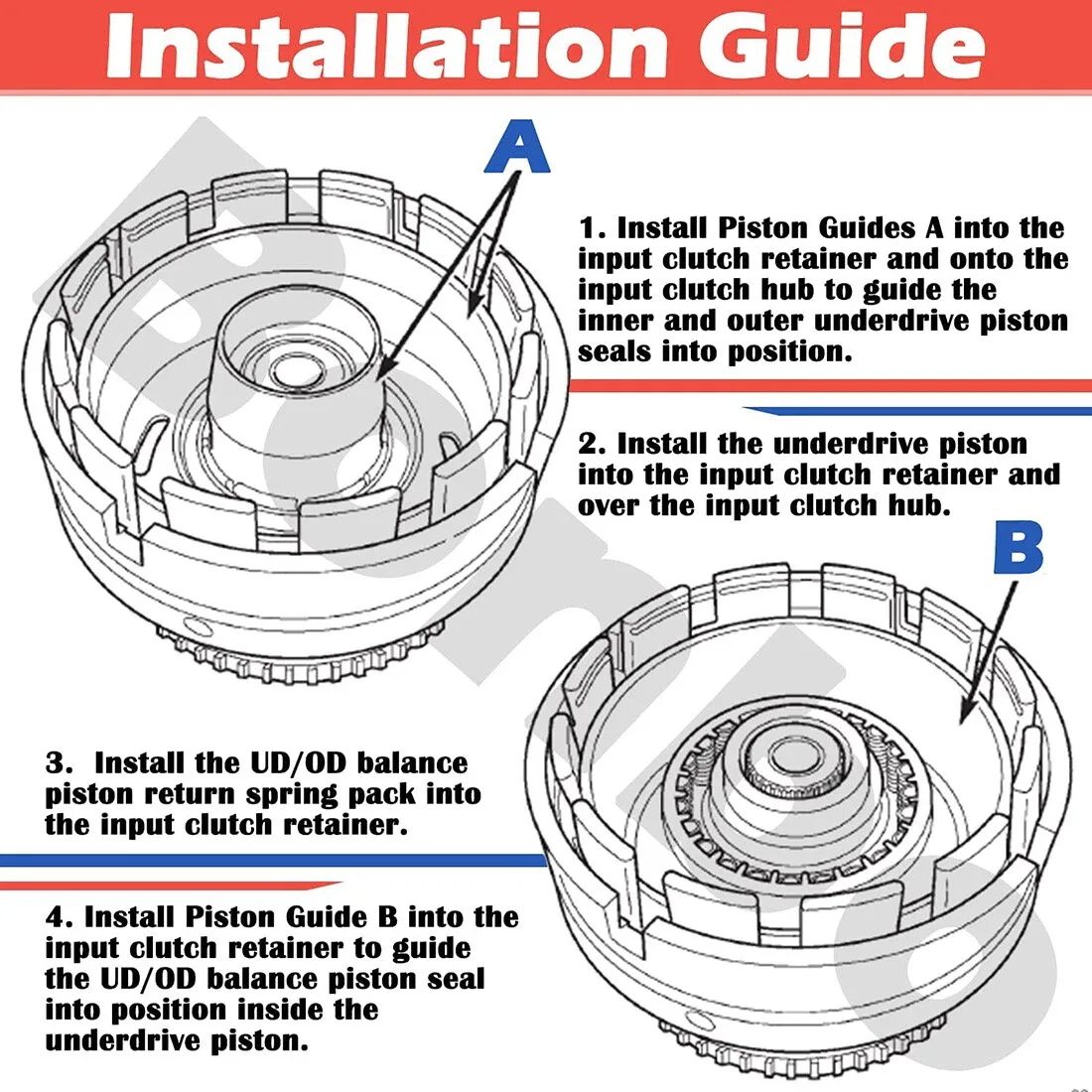 68RFE Transmission Underdrive Piston Retainer Installer Tool T-3250-KM image 2