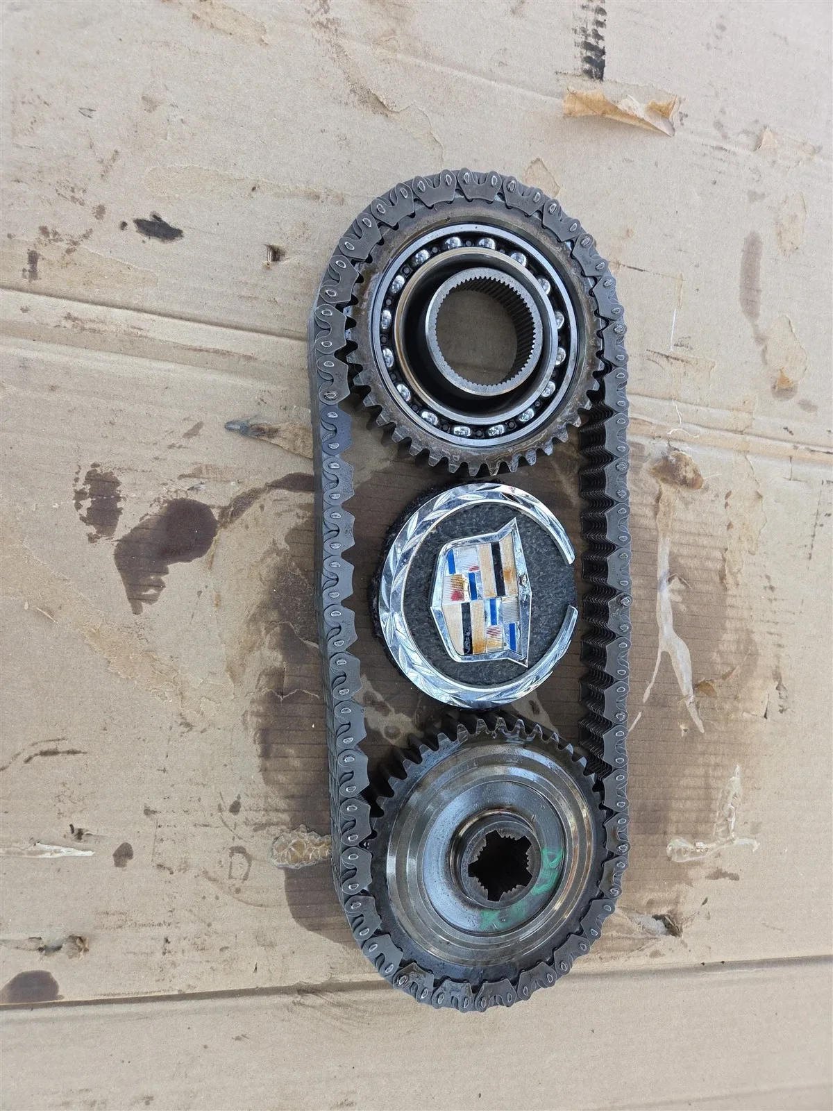 2006-2011 Cadillac DTS 4T80E Transmission Drive Chain & Sprocket Gear Set oem image 2
