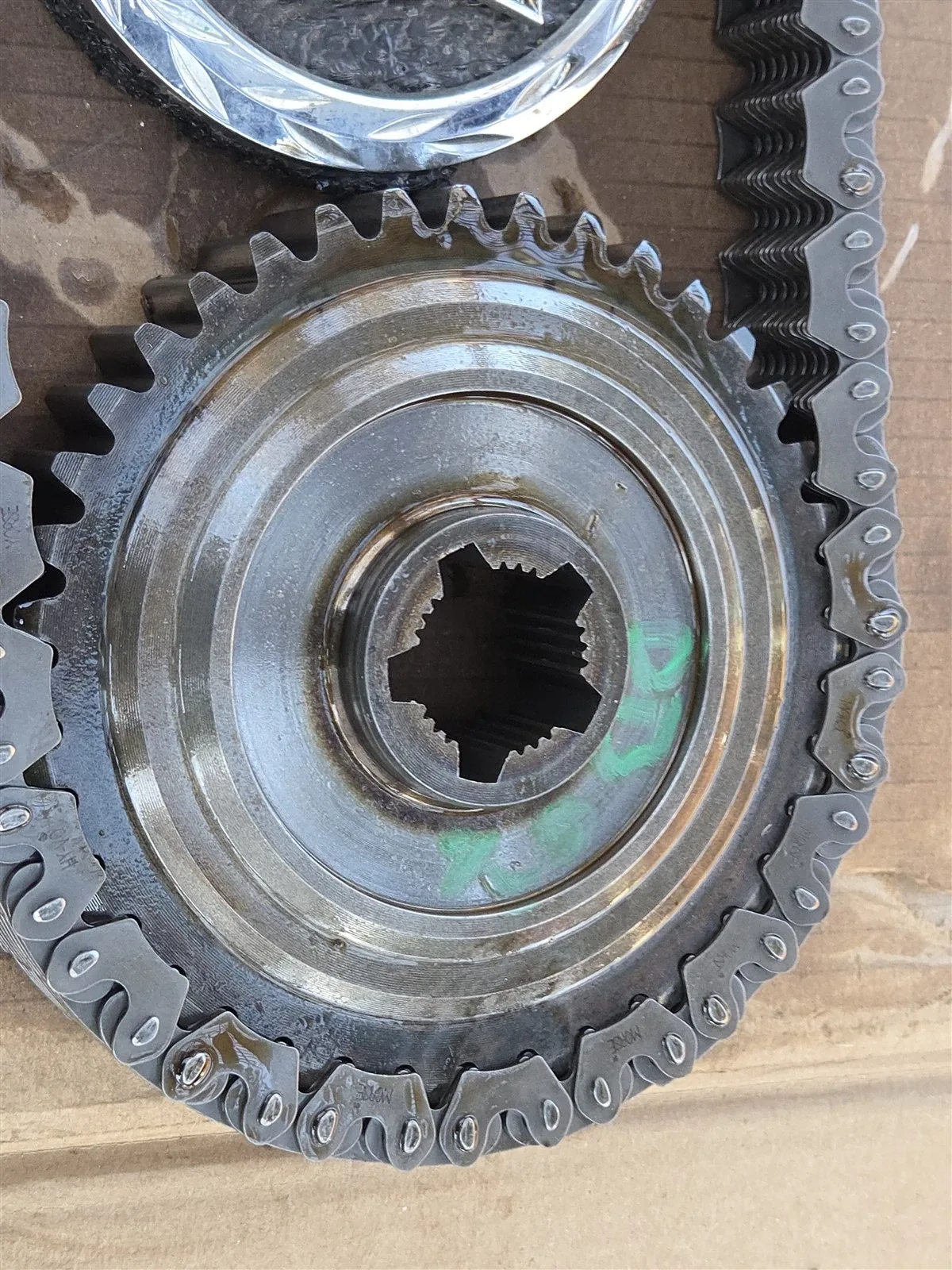 2006-2011 Cadillac DTS 4T80E Transmission Drive Chain & Sprocket Gear Set oem image 3